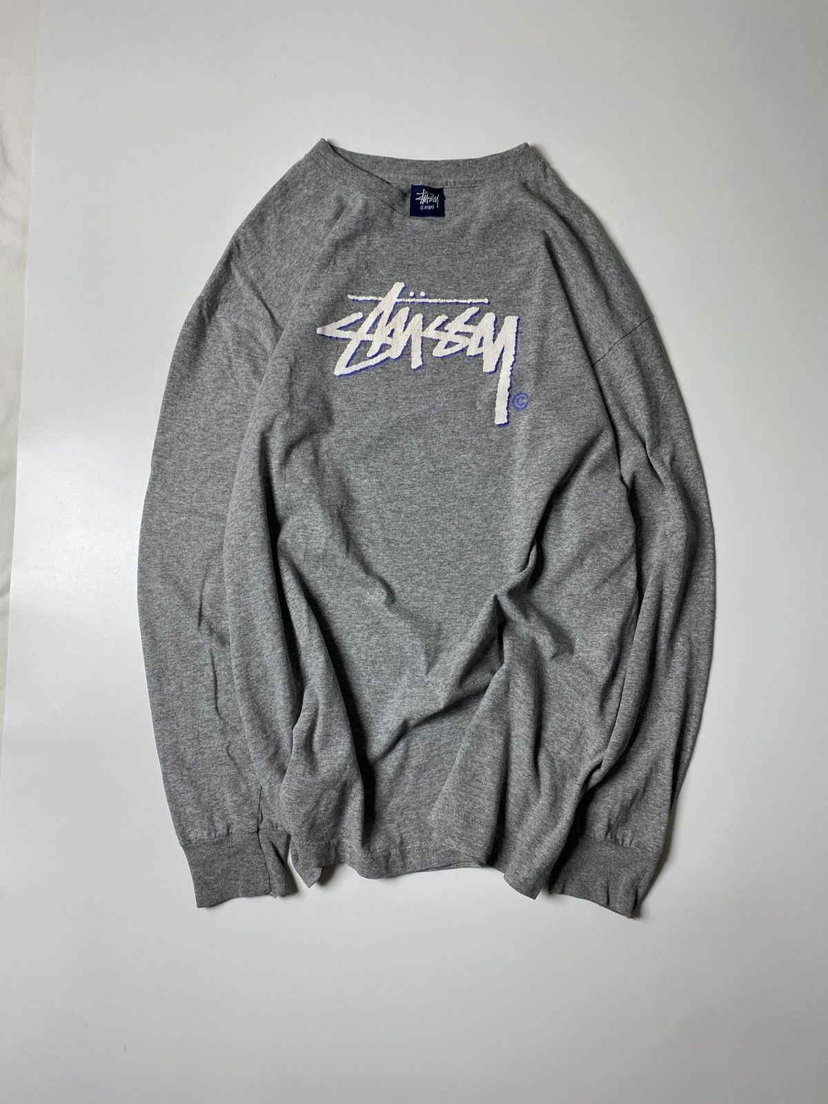 Stussy VINTAGE STUSSY STOCK LOGO LONG SLEEVE SHIRT Size US L / EU 52-54 / 3 - 1 Thumbnail
