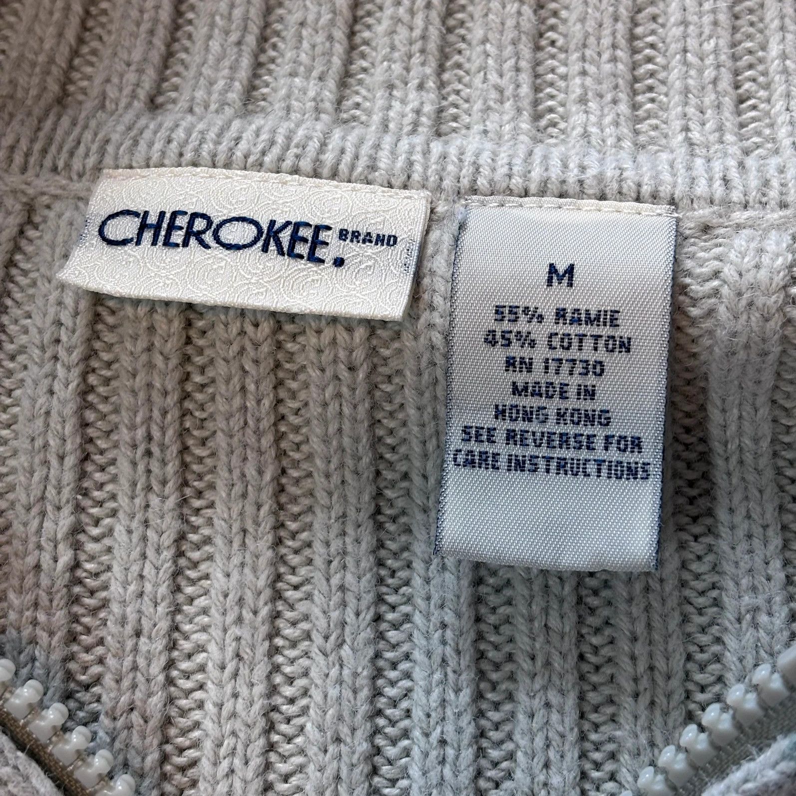 Cherokee Cherokee Women's Green Ripped Striped Sweater Cardigan. Size M / US 6-8 / IT 42-44 - 9 Thumbnail