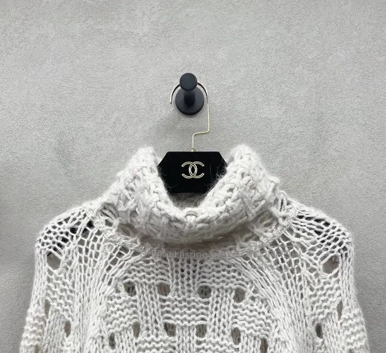 Chanel Chanel Checkerboard alpaca wool knitted sweater Size XS / US 0-2 / IT 36-38 - 4 Thumbnail