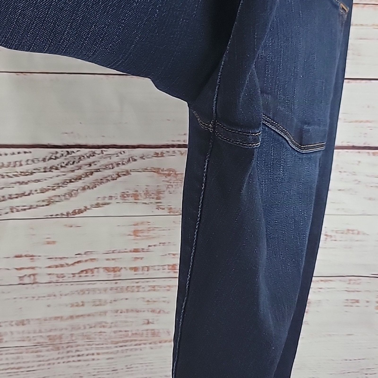 Frame FRAME Le Skinny de Jeanne Dark Wash Mid Rise Jeans 30 Size 30" / US 8 / IT 44 - 6 Thumbnail