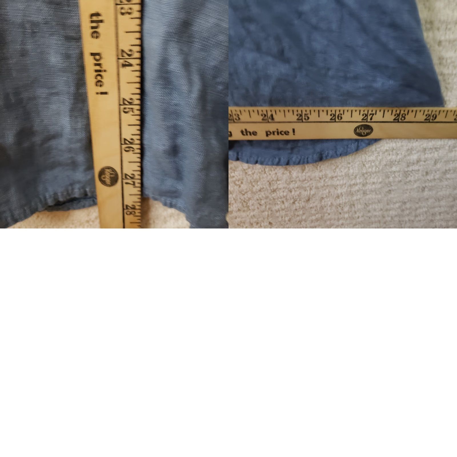 Vintage Cobblestone Living Top Womens XL Blue 100% Linen Italy Boat Neck Sleeveless Tunic Boho Beach Linen Blouse Vintage? No Size XL / US 12-14 / IT 48-50 - 9 Thumbnail