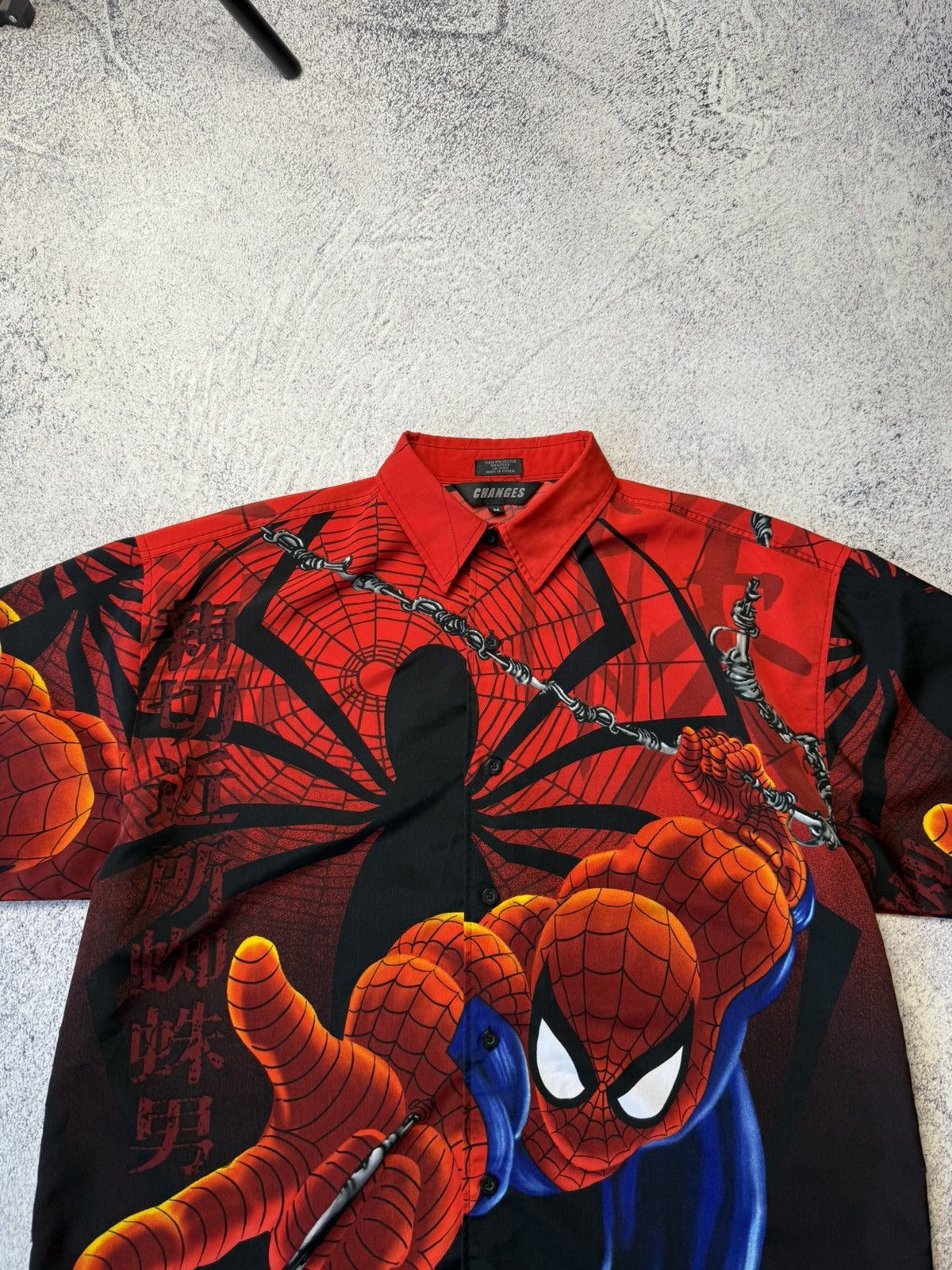 Marvel Comics Vintage Changes Spiderman 2001 AOP Button Up Shirt Size US M / EU 48-50 / 2 - 6 Thumbnail