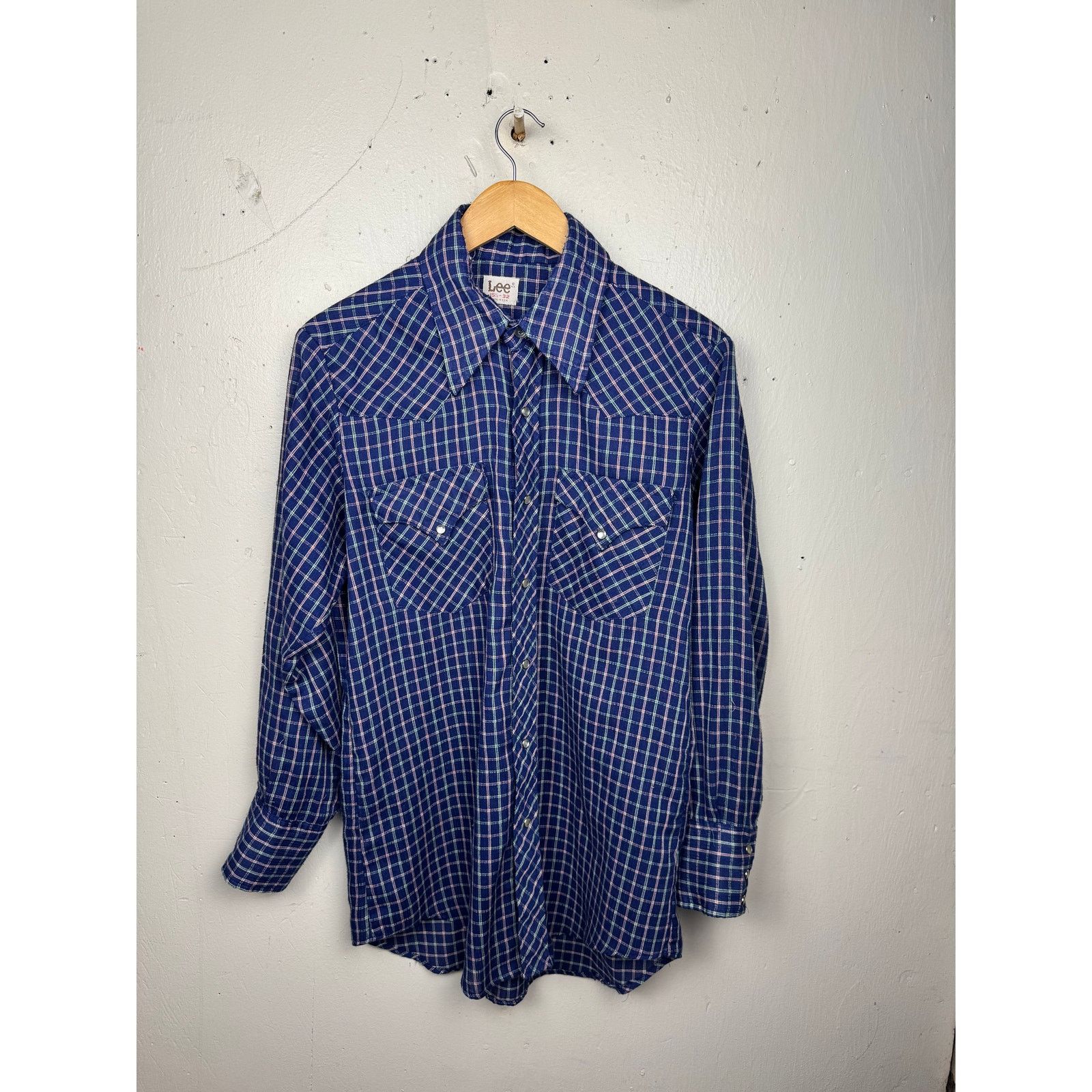 Lee Vintage Lee Western Snap Shirt Plaid Made USA 1970s Men’s M Size US M / EU 48-50 / 2 - 1 Thumbnail
