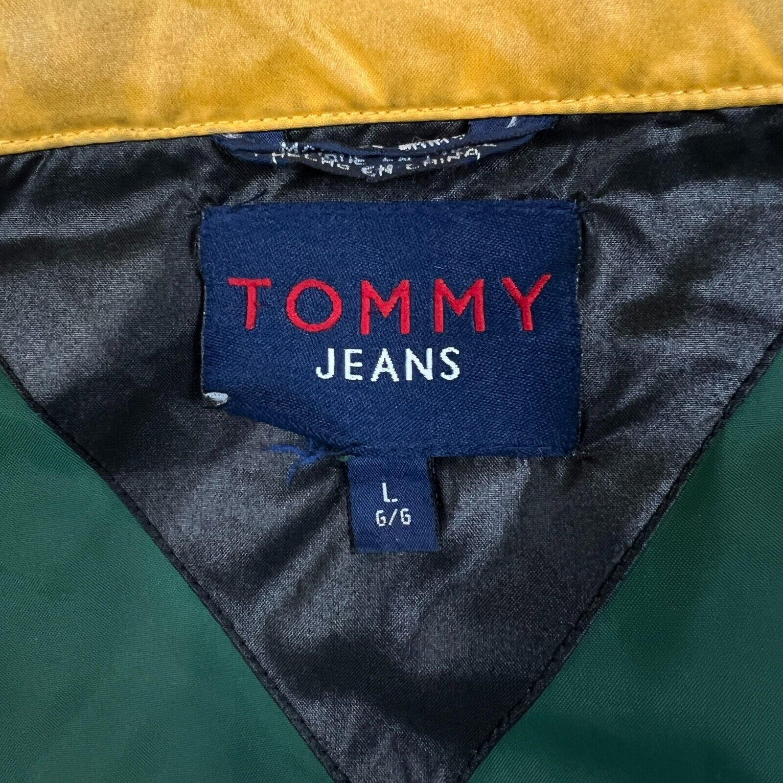 Tommy Hilfiger × Vintage Tommy Hilfiger Jacket Mens Large Black Zip Puffer Down Coat Size US L / EU 52-54 / 3 - 11 Thumbnail