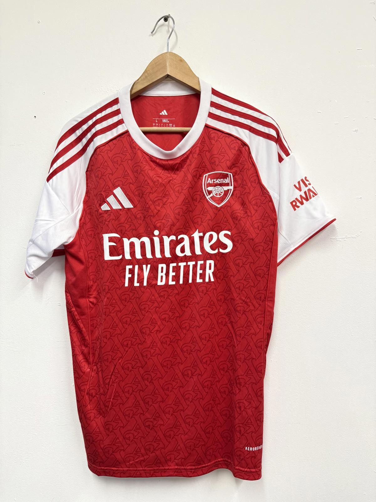 Adidas Arsenal Football Club Men's Jersey Red and White Size US L / EU 52-54 / 3 - 1 Thumbnail