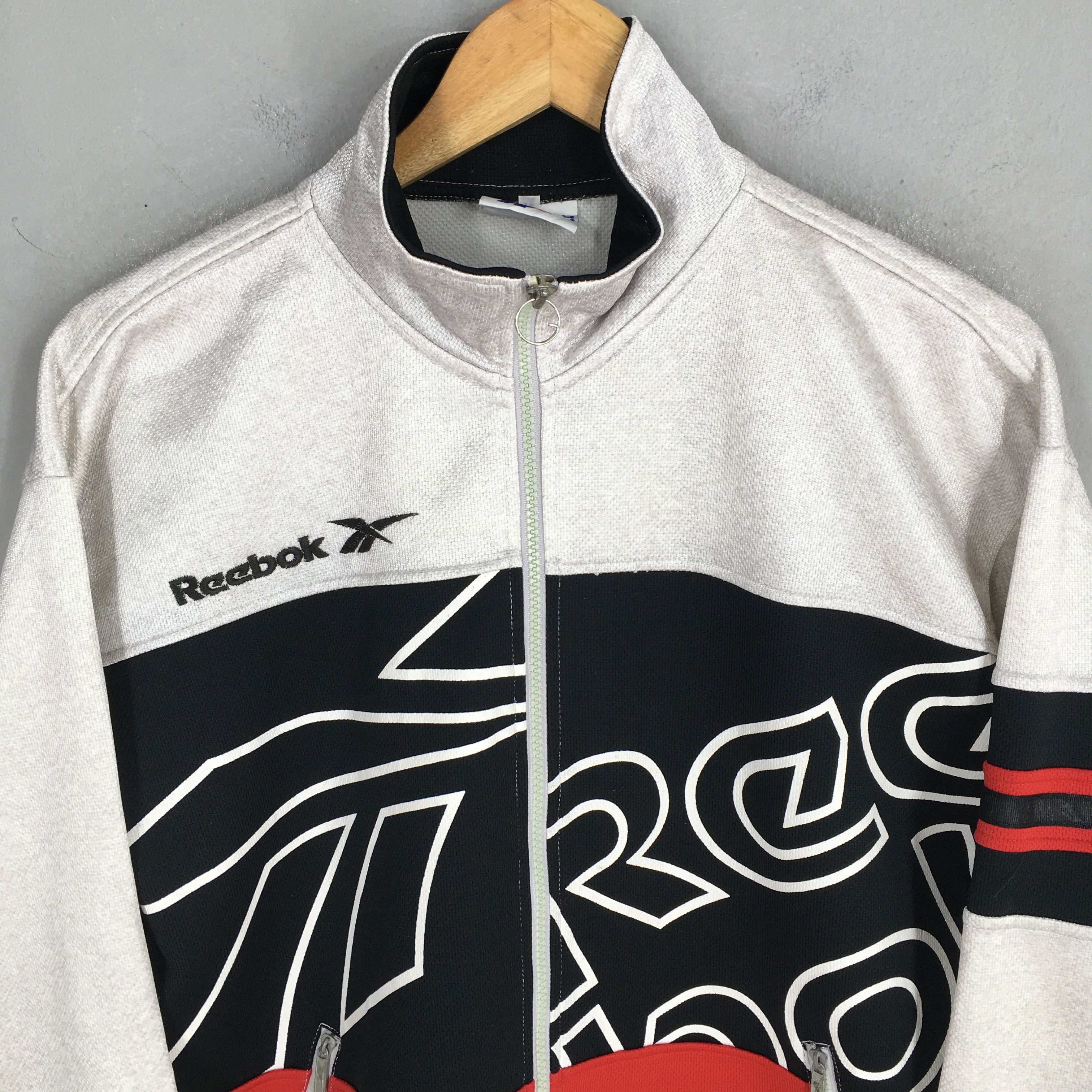 Reebok Vintage 90's Reebok Track Top Zipper Jacket Medium Size US M / EU 48-50 / 2 - 2 Thumbnail