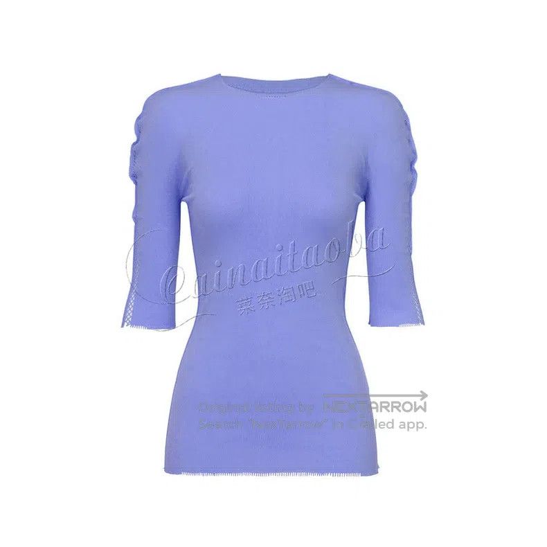 Issey Miyake Issey Miyake Crew Neck Half Sleeve Violet Size S / US 4 / IT 40 - 1 Thumbnail