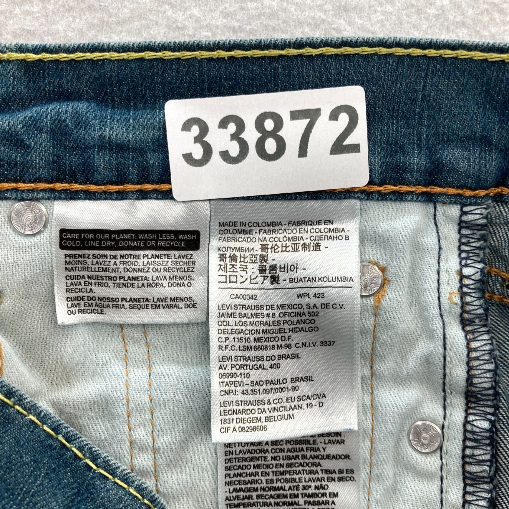 Levi's Levi's 511 Jeans Mens 29x30 Slim Straight Leg Blue Stretch Denim Mid Rise Casual Size US 29 - 4 Thumbnail