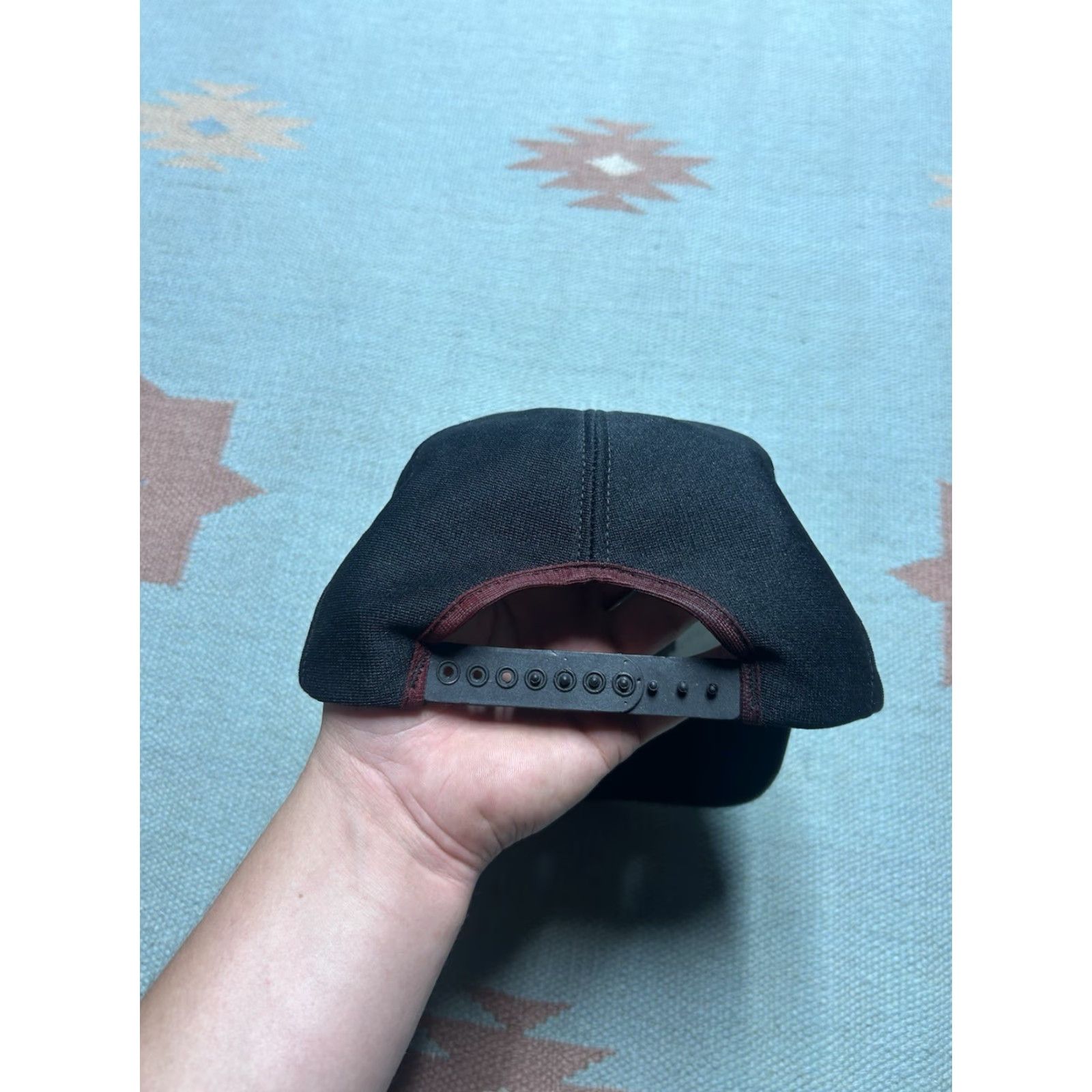 Vintage VINTAGE SnapBack hat cap B&K locomotive service gray black USA made Men Adjustable Black Size ONE SIZE - 4 Thumbnail