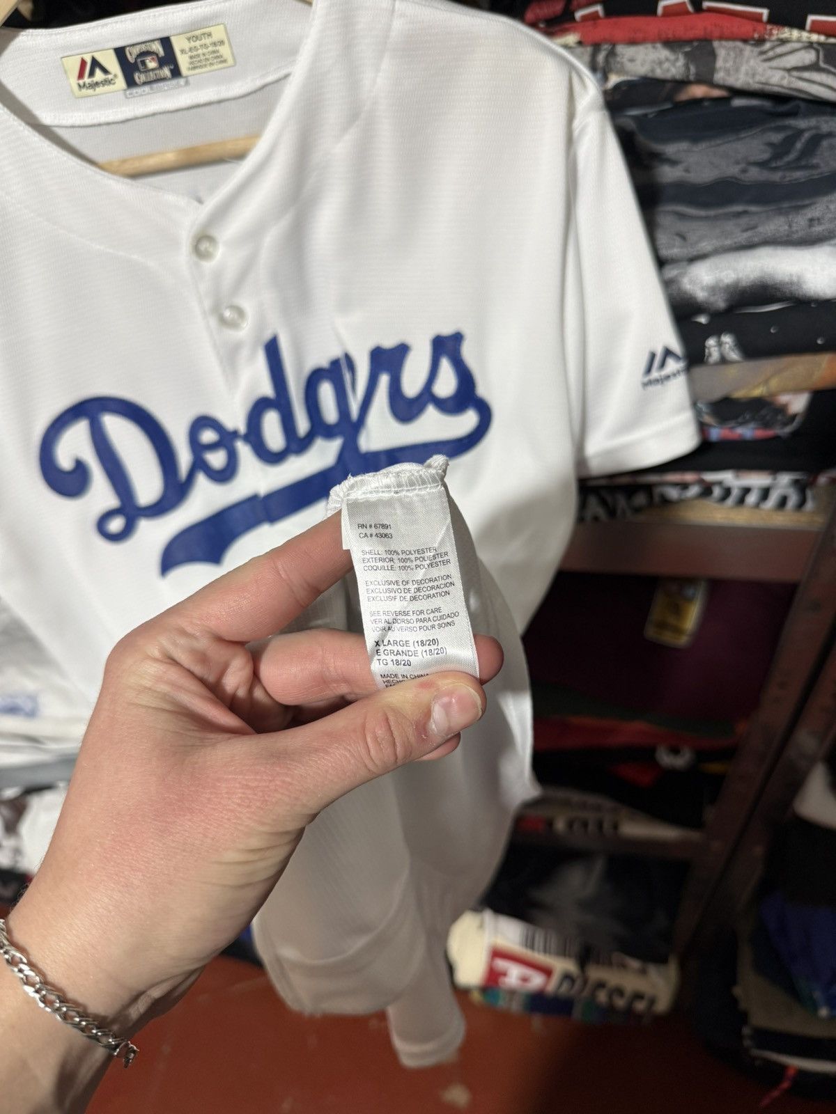 MLB Los Angeles Dodgers Majestic Robinson #42 MLB Youth Jersey Size US L / EU 52-54 / 3 - 8 Thumbnail