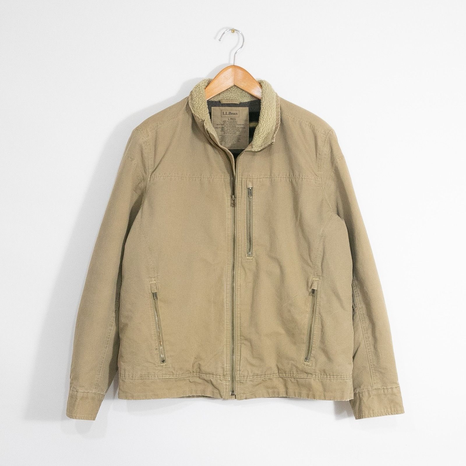 L.L. Bean LL Bean Pine Ridge Canvas Jacket Mens Large - Blanket Lined Size US L / EU 52-54 / 3 - 1 Thumbnail
