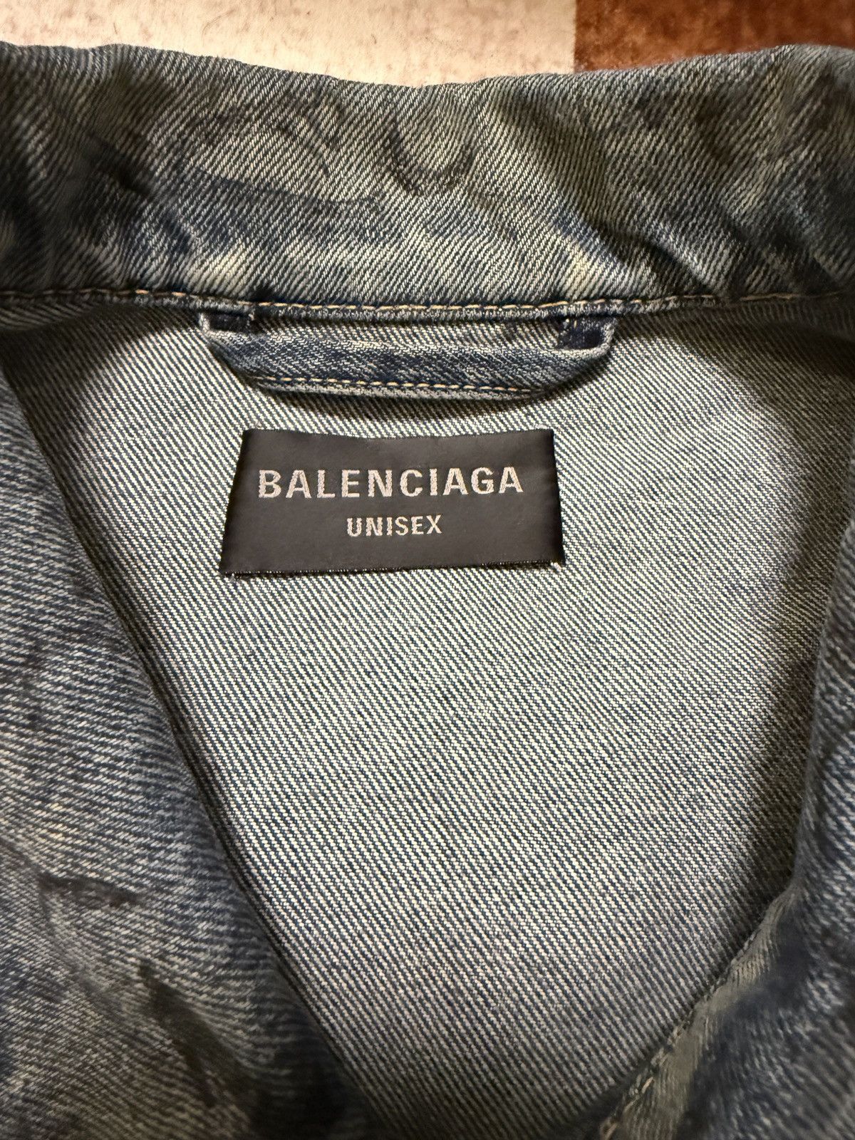 Balenciaga Balenciaga Graffiti Japanese Denim Jacket Size US L / EU 52-54 / 3 - 3 Thumbnail