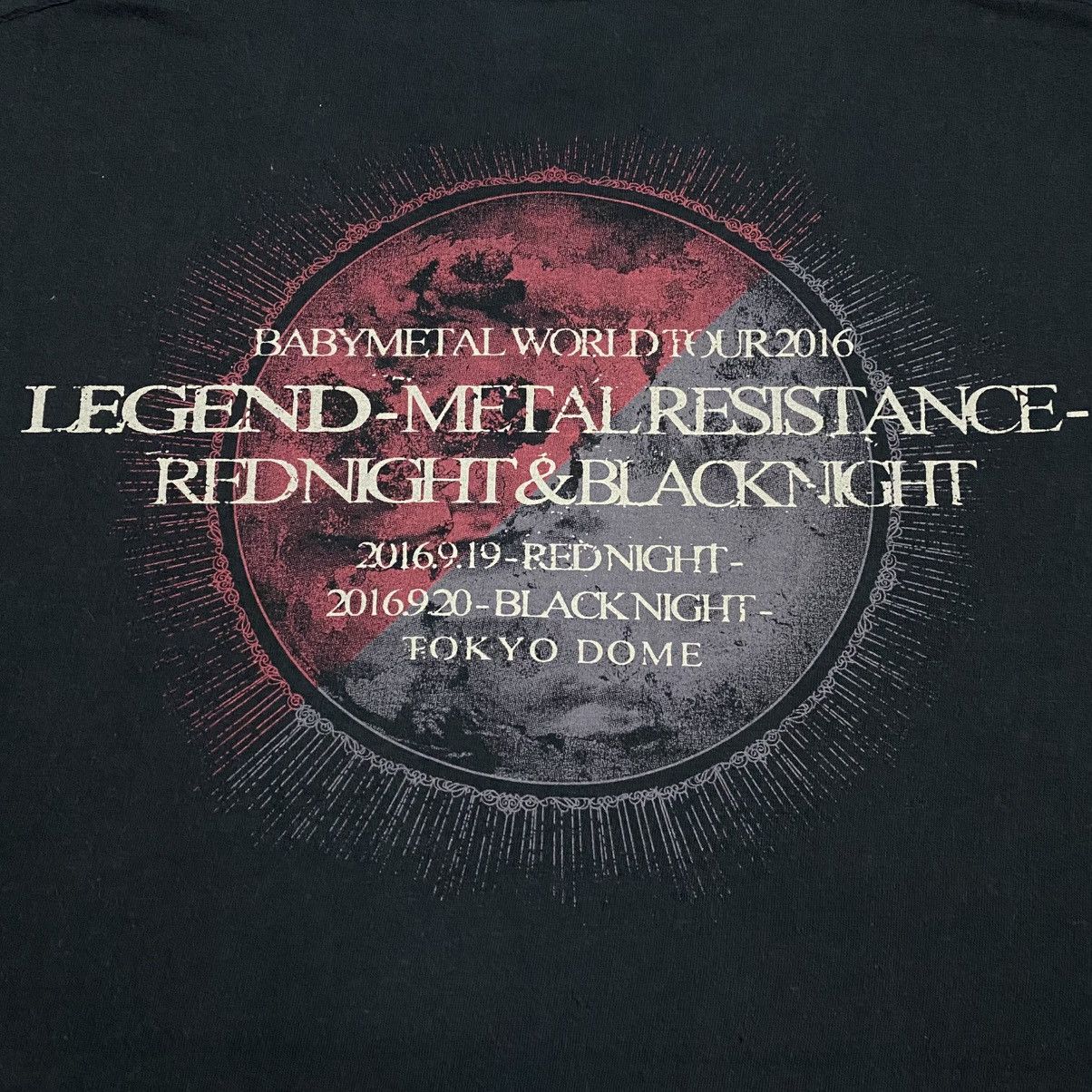 Band Tees Rare‼️🔥Babymetal 2019 Metal World Tour Concert T-Shirt Size US L / EU 52-54 / 3 - 9 Thumbnail