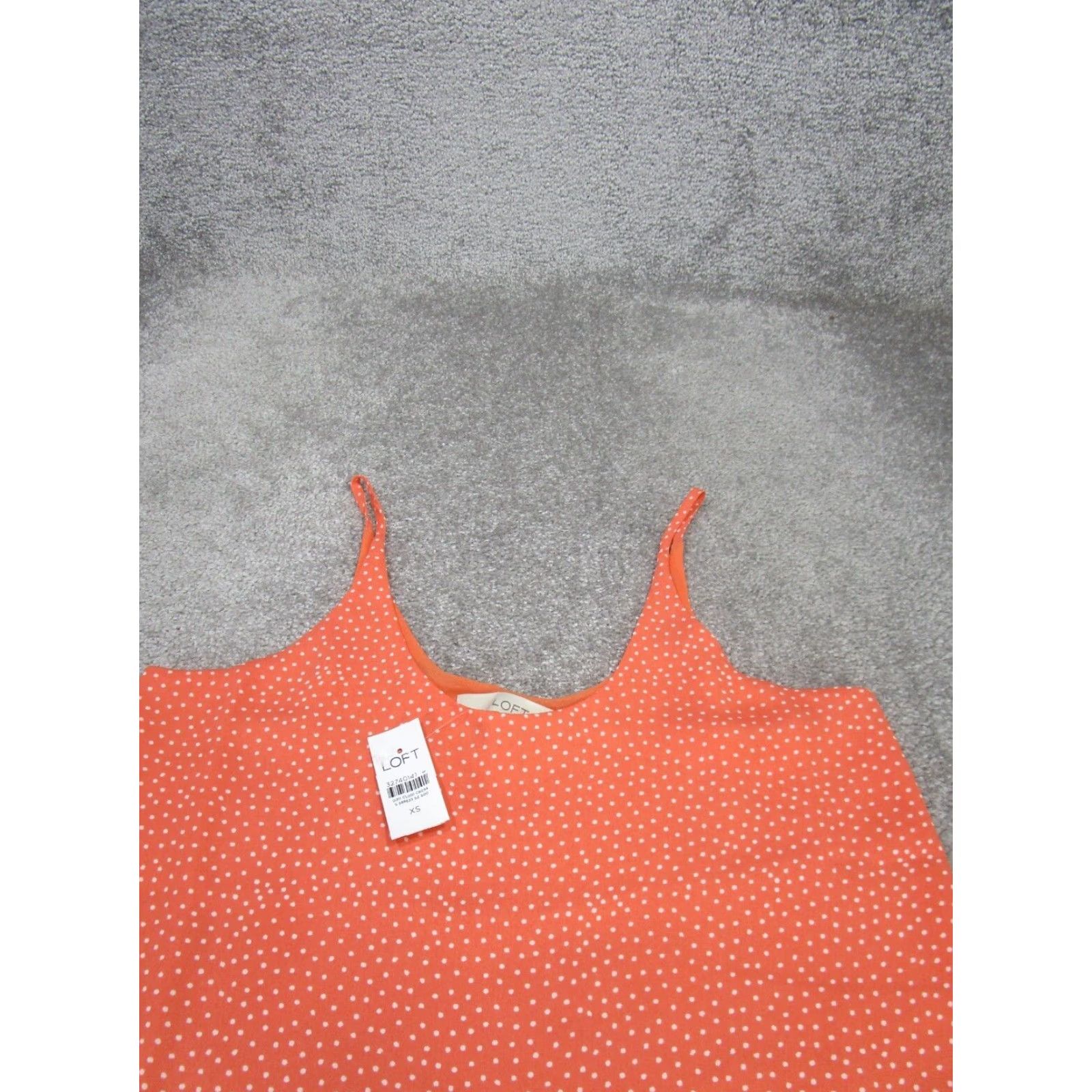 Loft LOFT Tank Women XS Orange Polka Dot Camisole Sleeveless Casual Womens Size XS / US 0-2 / IT 36-38 - 2 Thumbnail