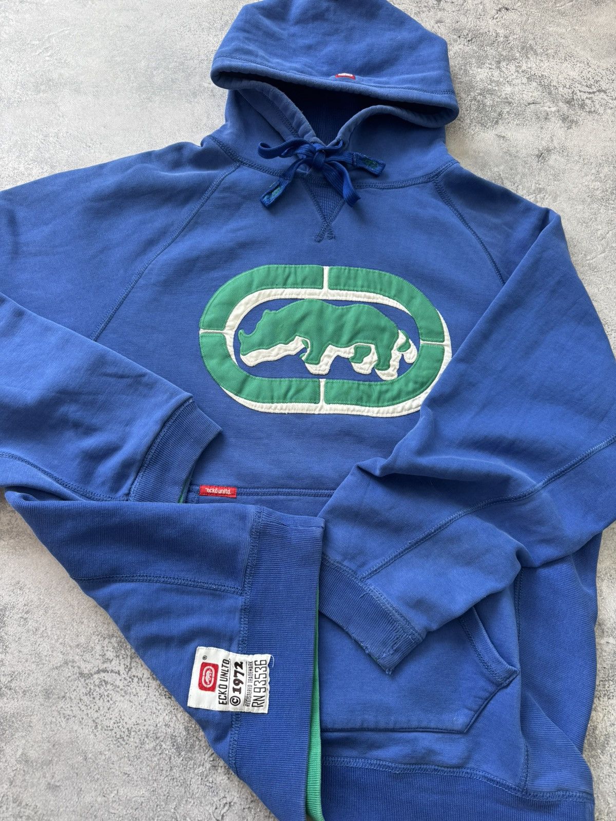 Ecko Unltd. Vintage Ecko UNLTD Baggy Blue Hoodie size L Size US L / EU 52-54 / 3 - 10 Thumbnail