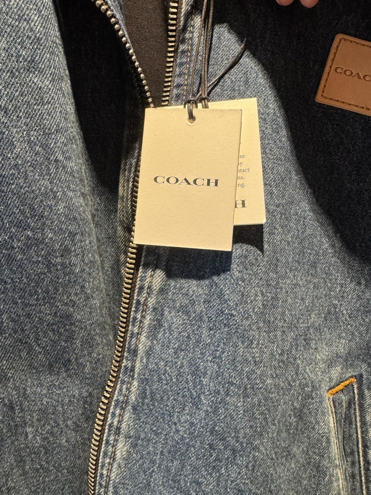 Coach Coach Zip Denim Jacket Size US L / EU 52-54 / 3 - 8 Thumbnail