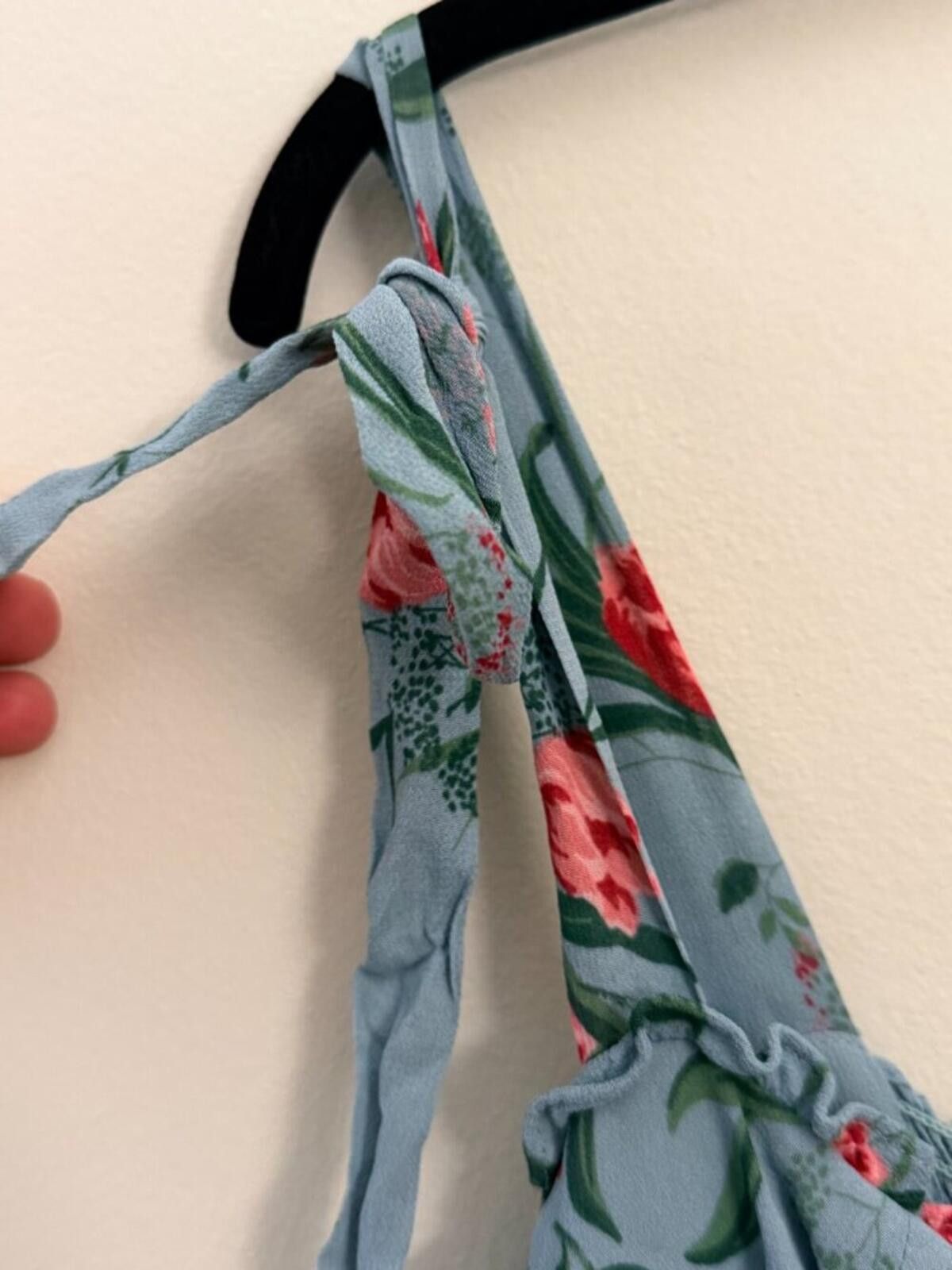 Reformation BNWT REFORMATION NIKITA BLUE FLORAL SUMMER DRESS 12 Size XL / US 12-14 / IT 48-50 - 3 Thumbnail