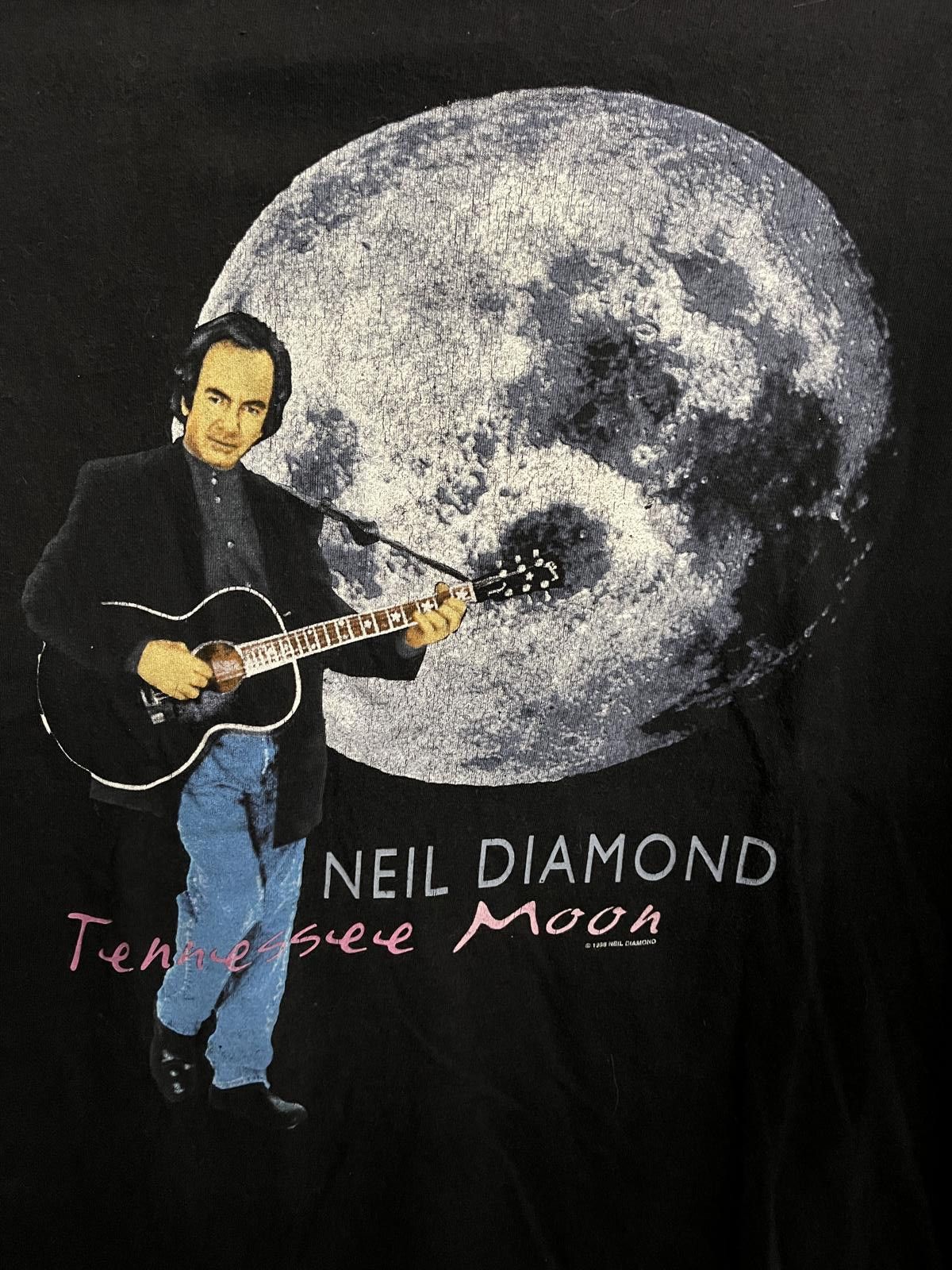 Designer VTG Neil Diamond T-shirt Tennessee Moon 1996 Tour Tee XL Size US XL / EU 56 / 4 - 4 Thumbnail