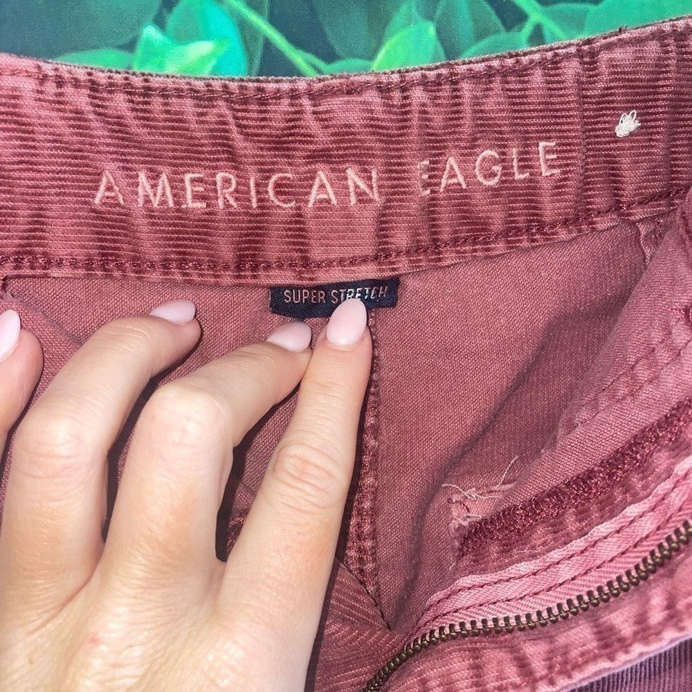 American Eagle Outfitters Red American Eagle super stretch mini skirt Size 25" / US 0 / IT 36 - 3 Thumbnail
