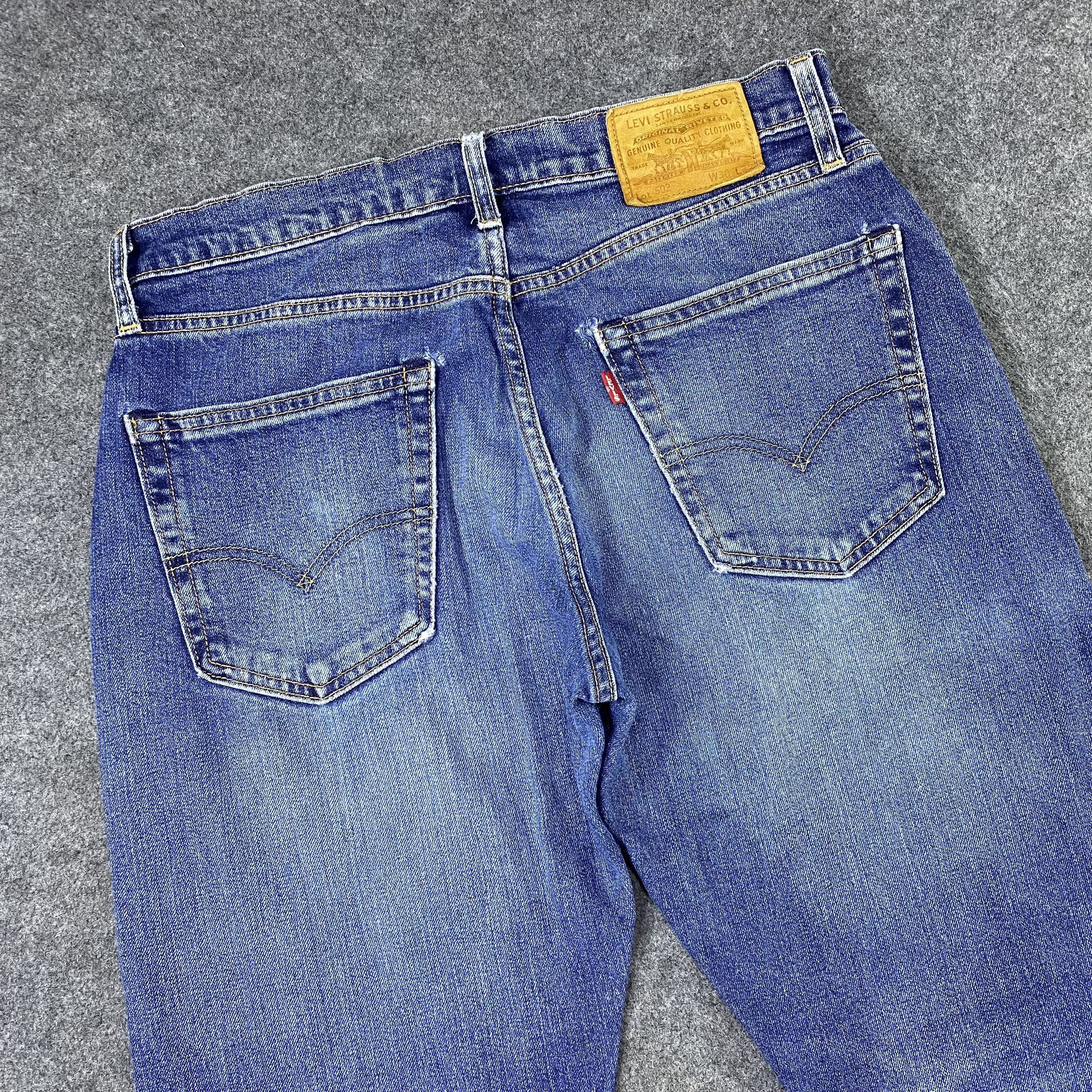 Jean × Levi's × Vintage Vintage Levi's Lot 502 Blue Wash Distressed Jeans-J1158 Size US 32 / EU 48 - 6 Thumbnail