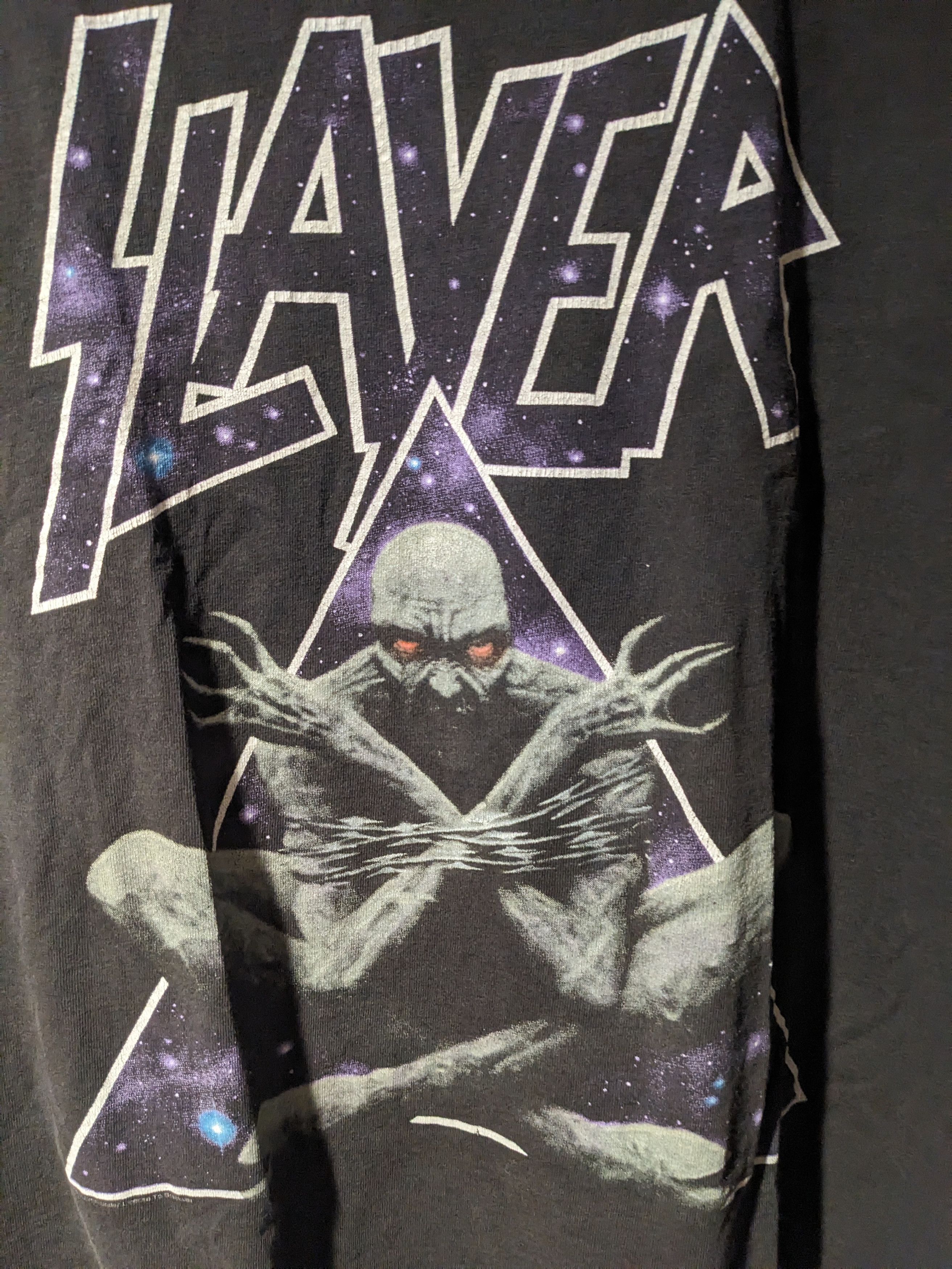 Band Tees × Brockum × Vintage Vintage 1994 Slayer Divine Intervention Band Tour T-Shirt Size US XL / EU 56 / 4 - 2 Thumbnail
