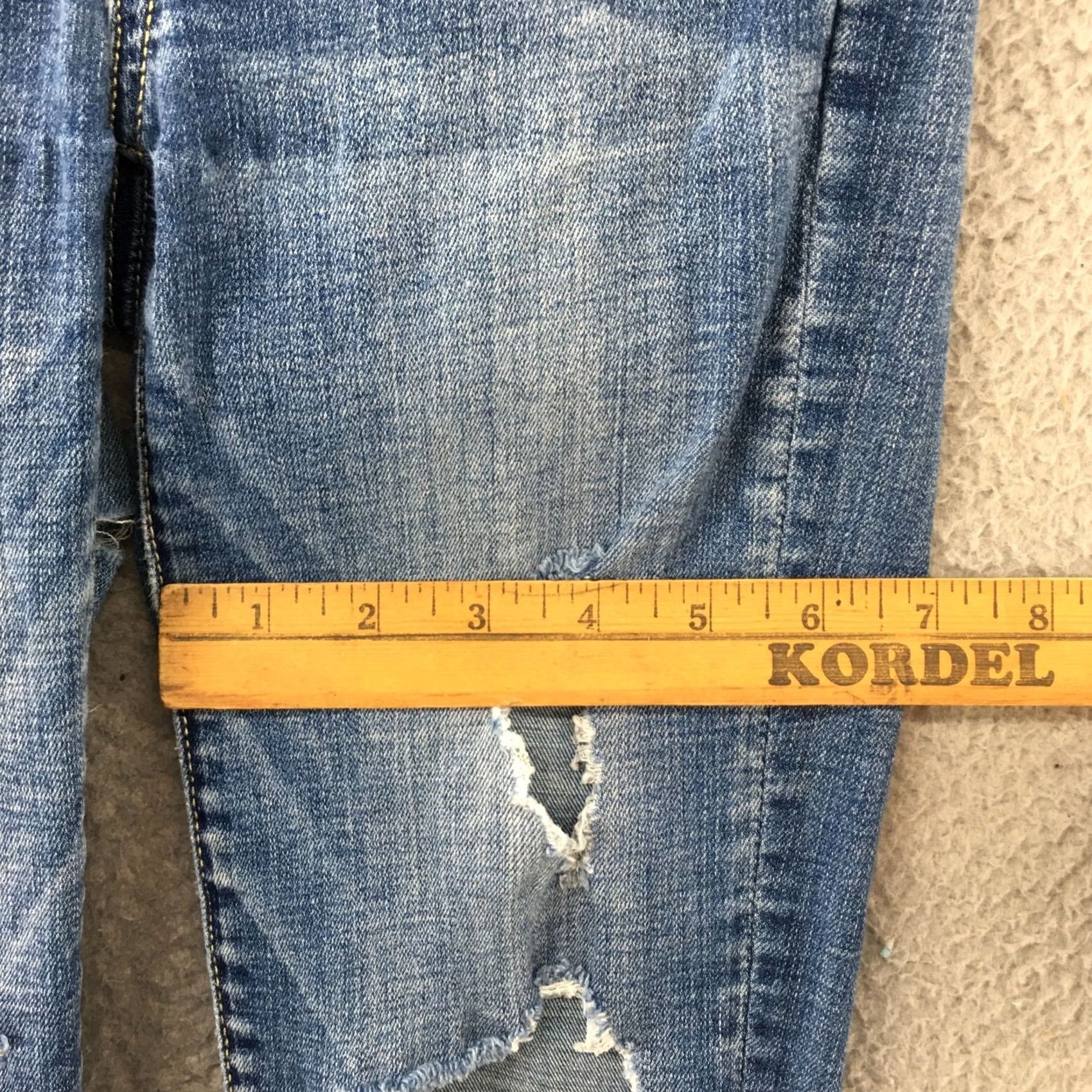 American Eagle Outfitters American Eagle Outfitters Jegging Jeans Womens 0 Reg Blue Denim Distressed Modern Classic Size 25" / US 0 / IT 36 - 6 Thumbnail
