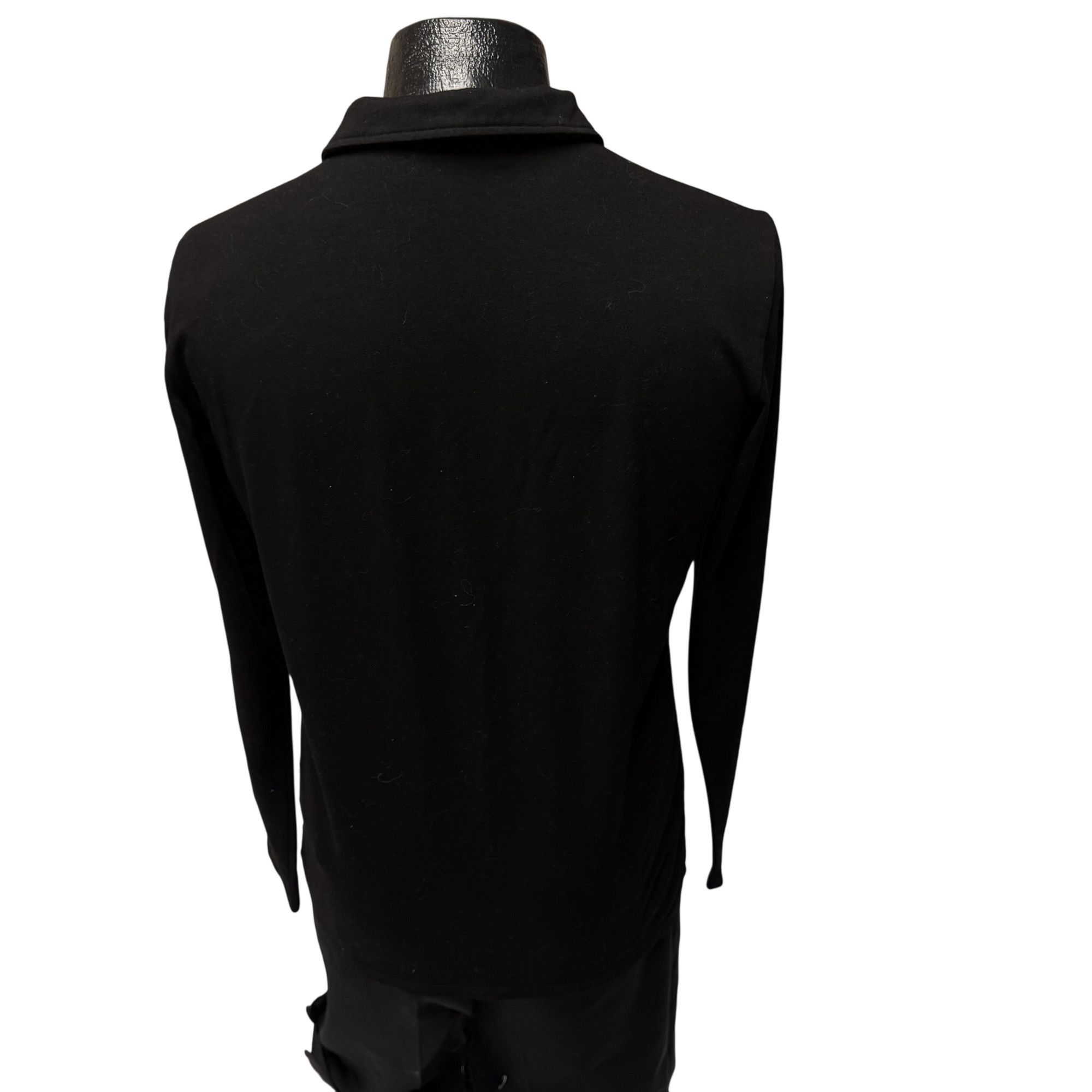 Other Kuyigo Black White POLO Long Sleeve Casual Shirt M Size US M / EU 48-50 / 2 - 3 Thumbnail