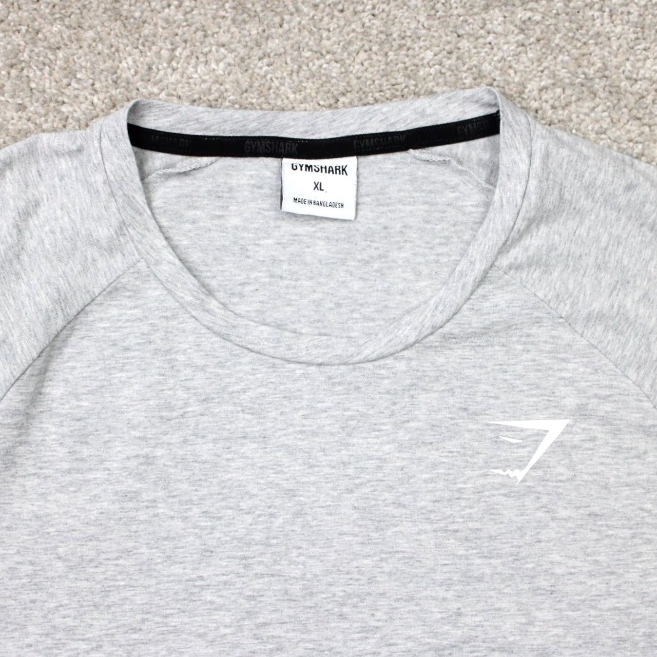 Gymshark Gymshark Shirt Mens XL Gray Critical 2.0 Cotton/Poly Stretch Short Sleeve T-Shirt Regular Fit Classic Activewear Crew Neck Logo Size US XL / EU 56 / 4 - 3 Thumbnail