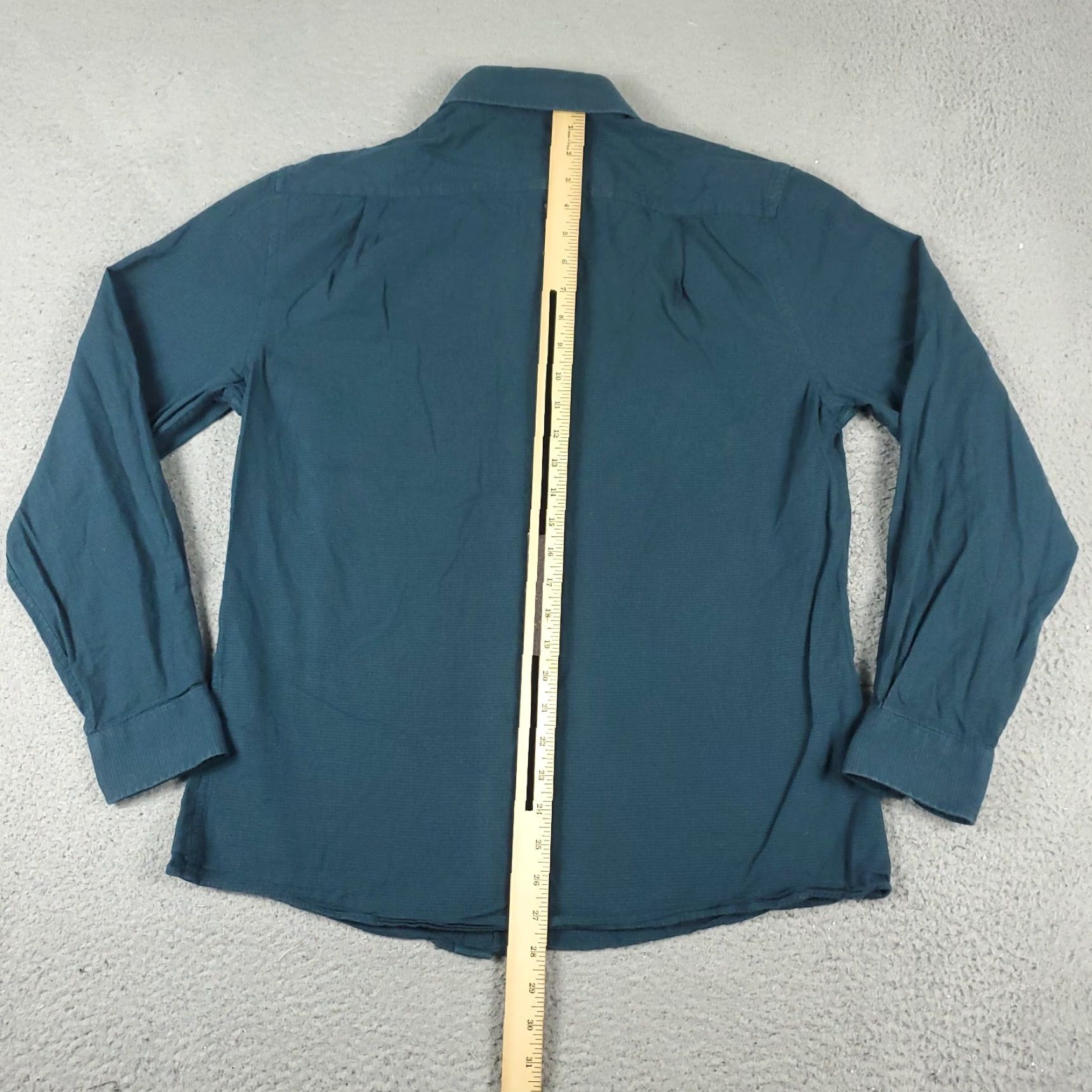 Tommy Hilfiger Tommy Hilfiger Button-Up Shirt Mens Medium Green Long Sleeve Casual Preppy Size US M / EU 48-50 / 2 - 3 Thumbnail