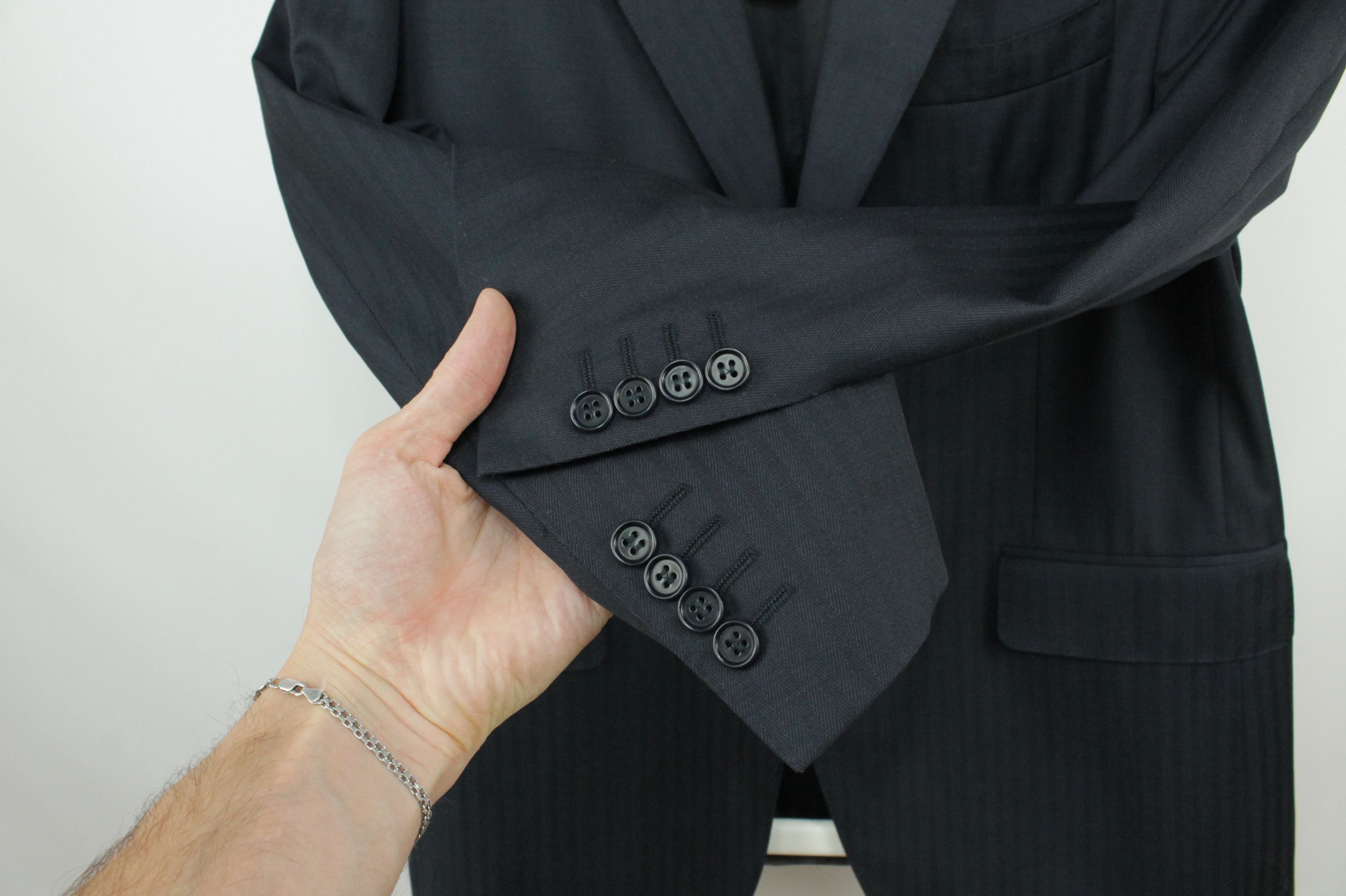Canali Canali Travel Water Resistant Navy Wool Blazer Jacket Size US M / EU 48-50 / 2 - 4 Thumbnail