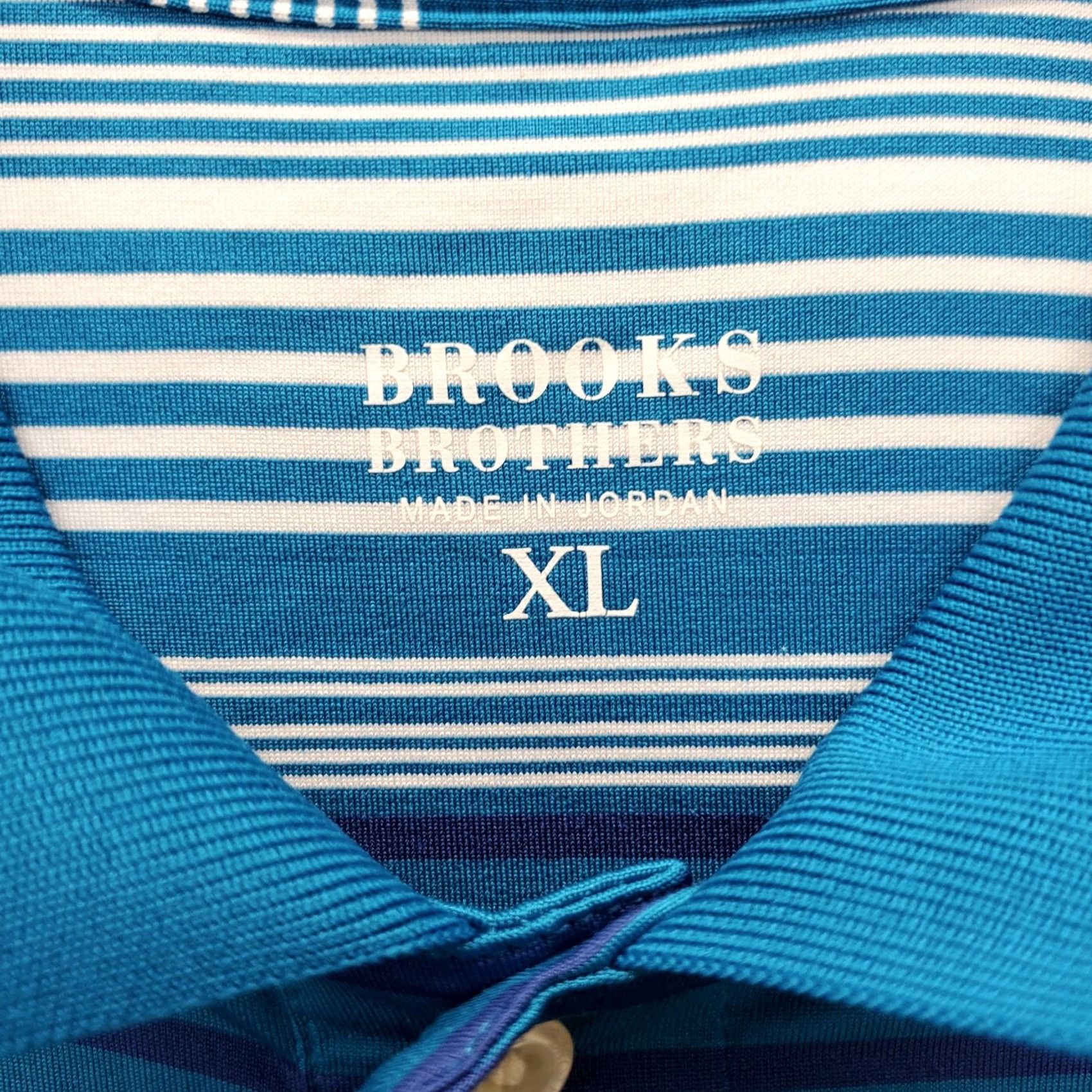 Brooks Brothers Brooks Brothers Polo Shirt Mens XL Multi Striped Stretch Short Sleeve Collared Size US XL / EU 56 / 4 - 4 Thumbnail