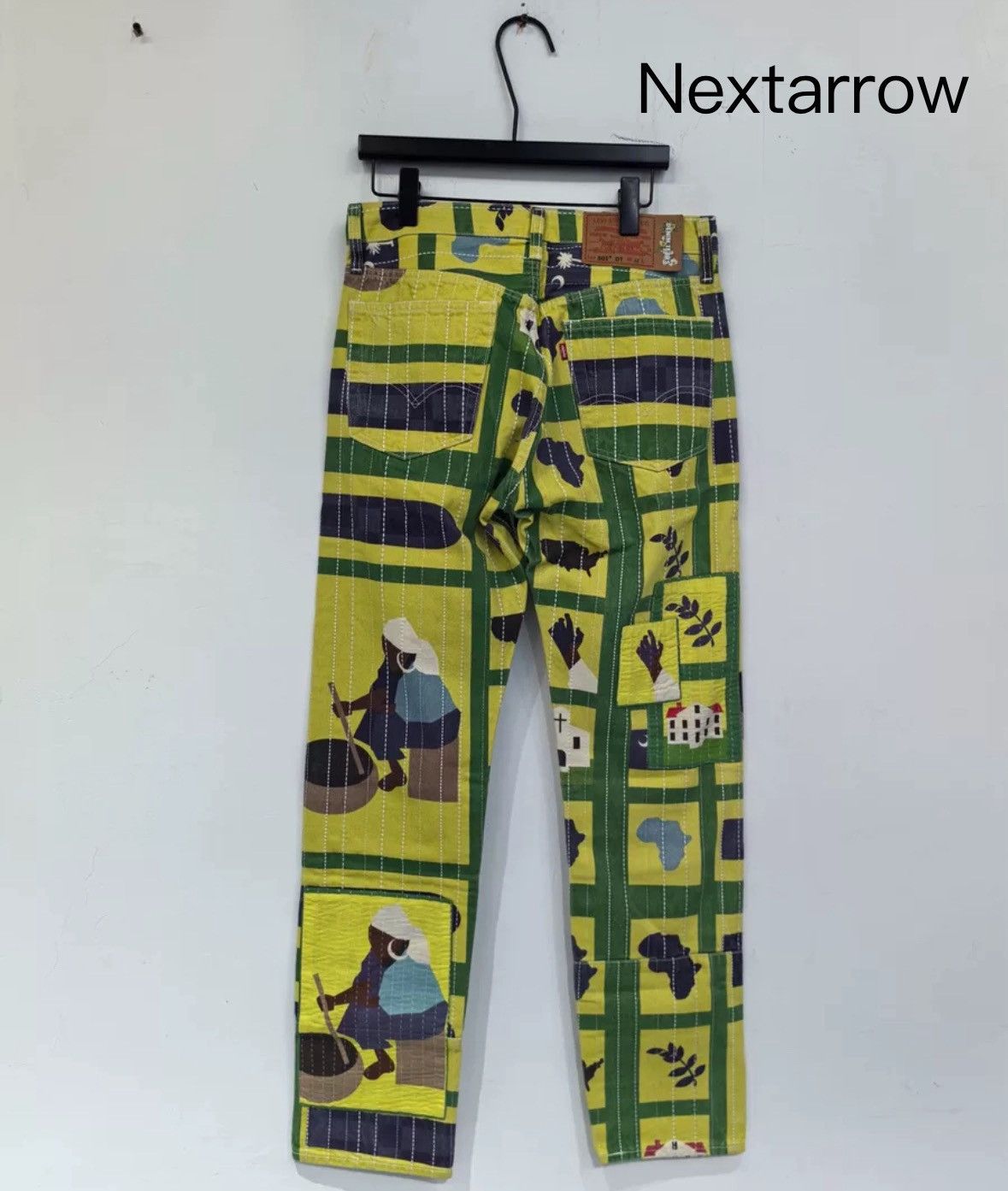 Levi's Levis Co branded Tribal Style 501 Jeans Size US 32 / EU 48 - 2 Thumbnail