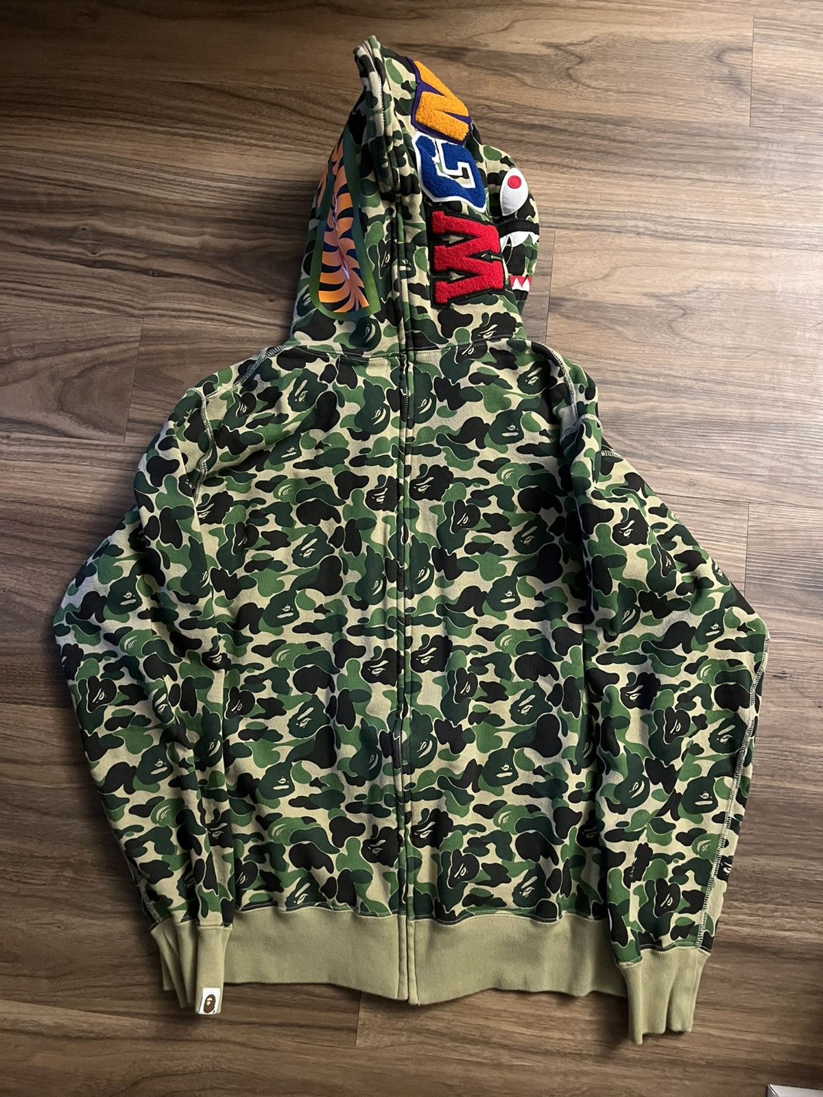 Bape Bape A Bathing Ape 1st Camo Full Zip Split Hoodie size XXL Size US XXL / EU 58 / 5 - 5 Thumbnail