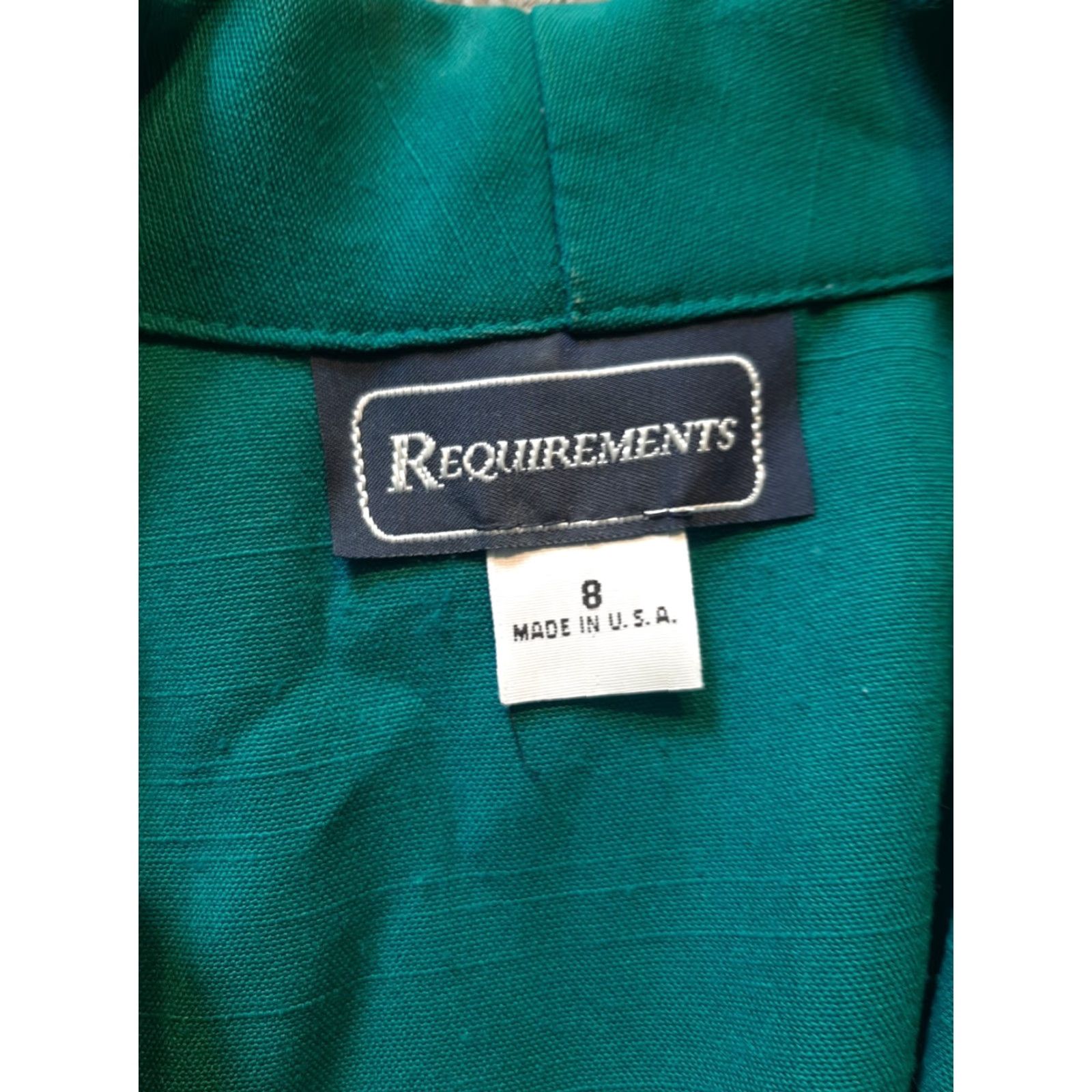 Vintage VINTAGE Requirements Blazer Womens Size 8 Teal 1 button 2 pocket USA Blazer Womens Size 8 Blue Pockets Included Size M / US 6-8 / IT 42-44 - 2 Thumbnail