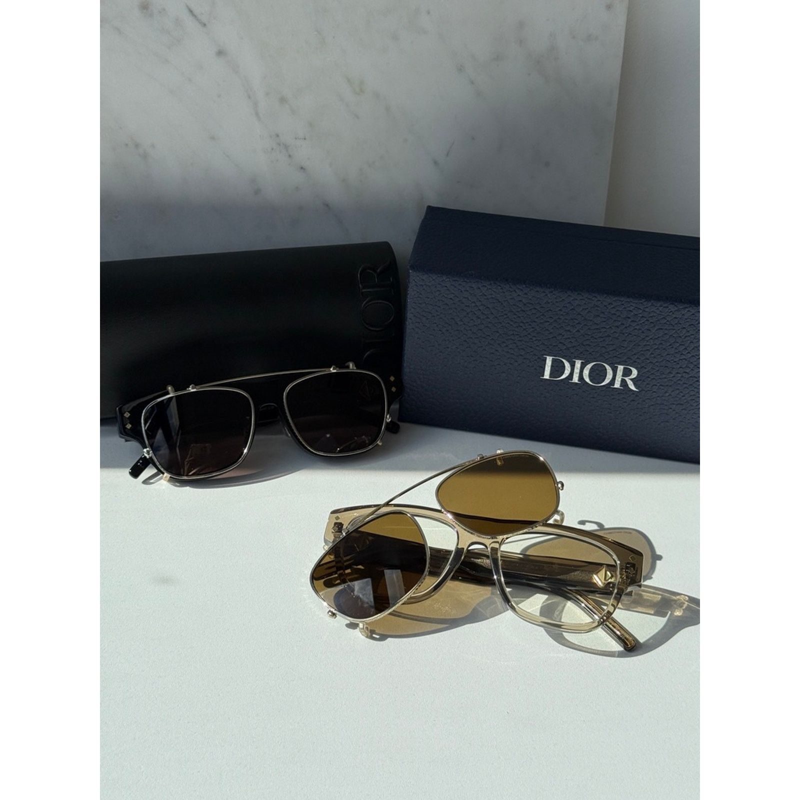 Dior NEW Dior CDDiamondO S10I Clip On Frames in Brown $720 Size ONE SIZE - 10 Thumbnail