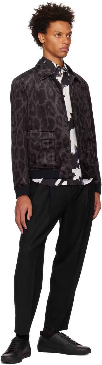 Hugo × Hugo Boss Hugo - Black Slim-Fit Trousers Size US 30 / EU 46 - 3 Thumbnail