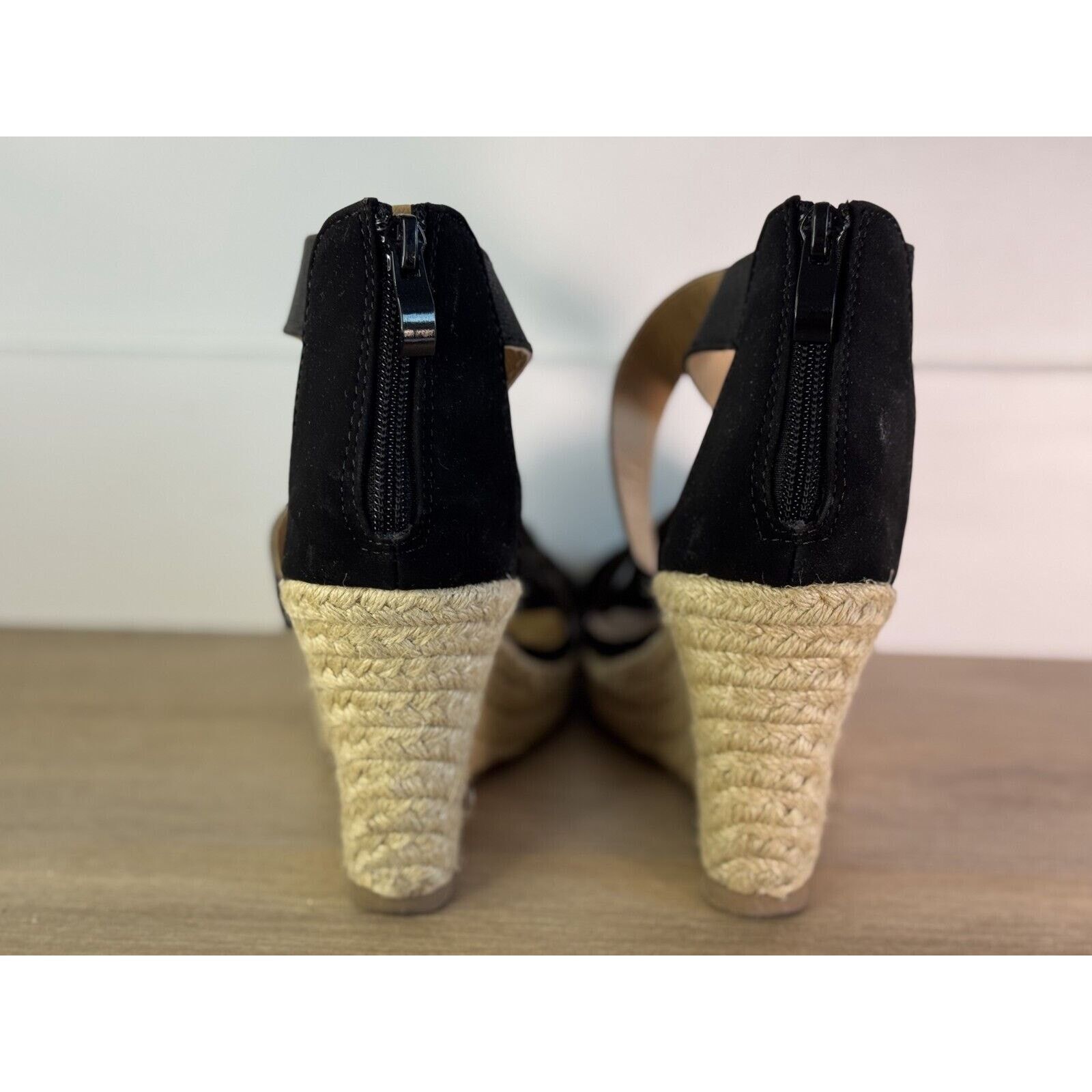 Forever 21 Forever 21 Espadrille Wedge Sandals - Black Women's Size 6 Size US 6 / IT 36 - 4 Thumbnail