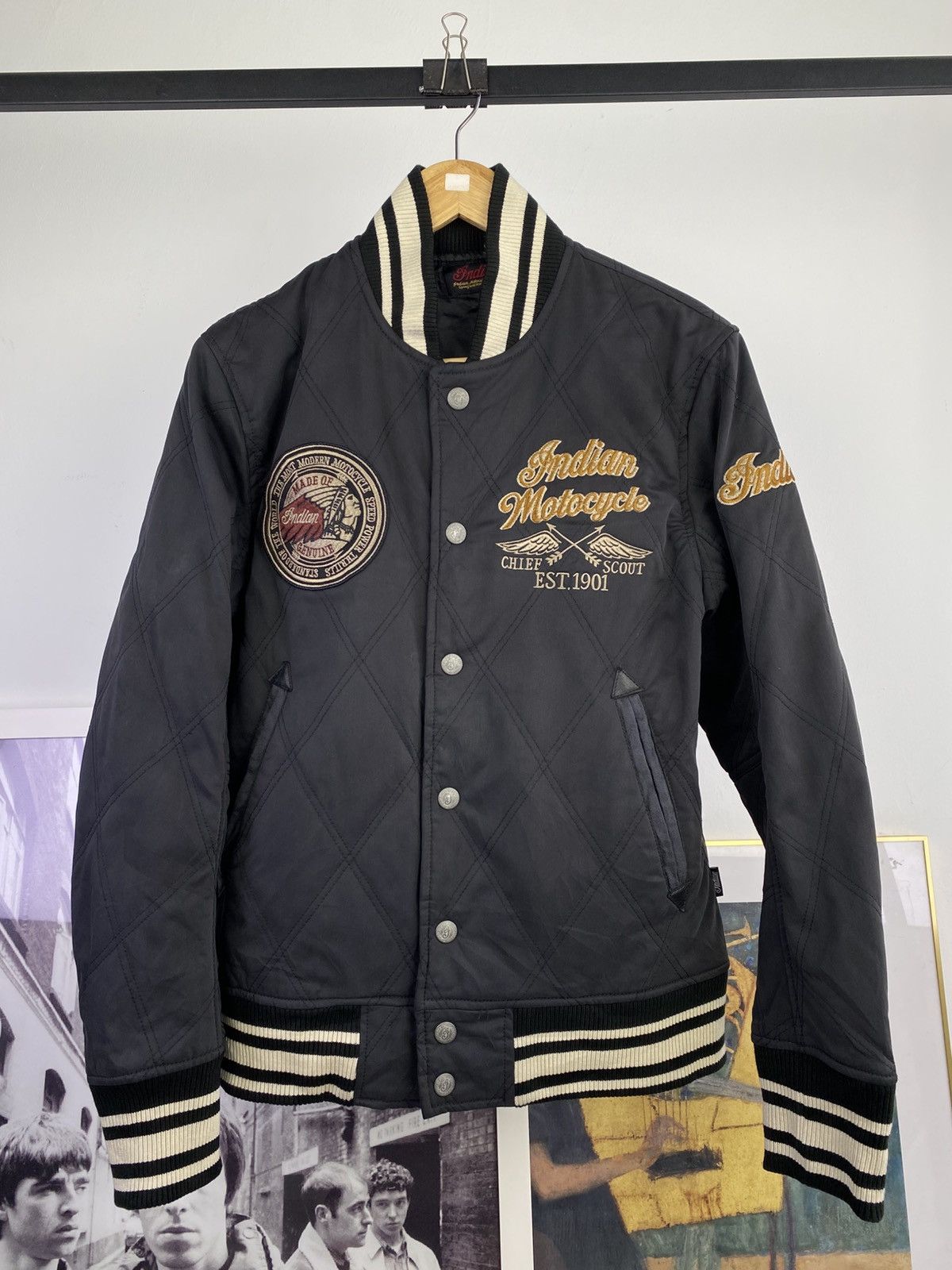 Indian Motorcycle Indian Motorcycle “Road Master” Black Stadium Jacket Size US M / EU 48-50 / 2 - 2 Thumbnail