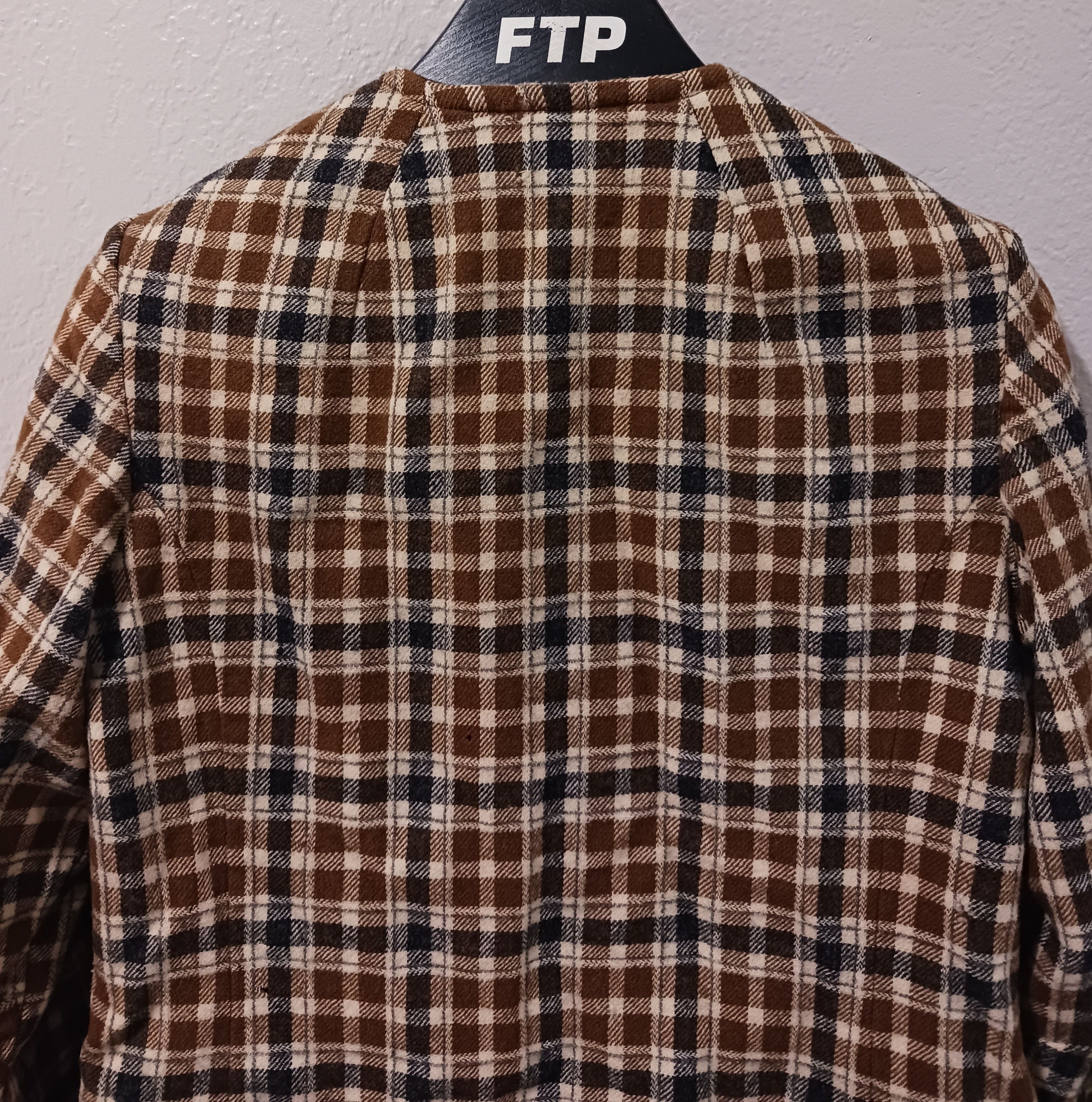 Pendleton × Vintage Pendleton Vintage 1970s Brown Plaid Blazer Suit Style Jacket Size XL / US 12-14 / IT 48-50 - 7 Thumbnail