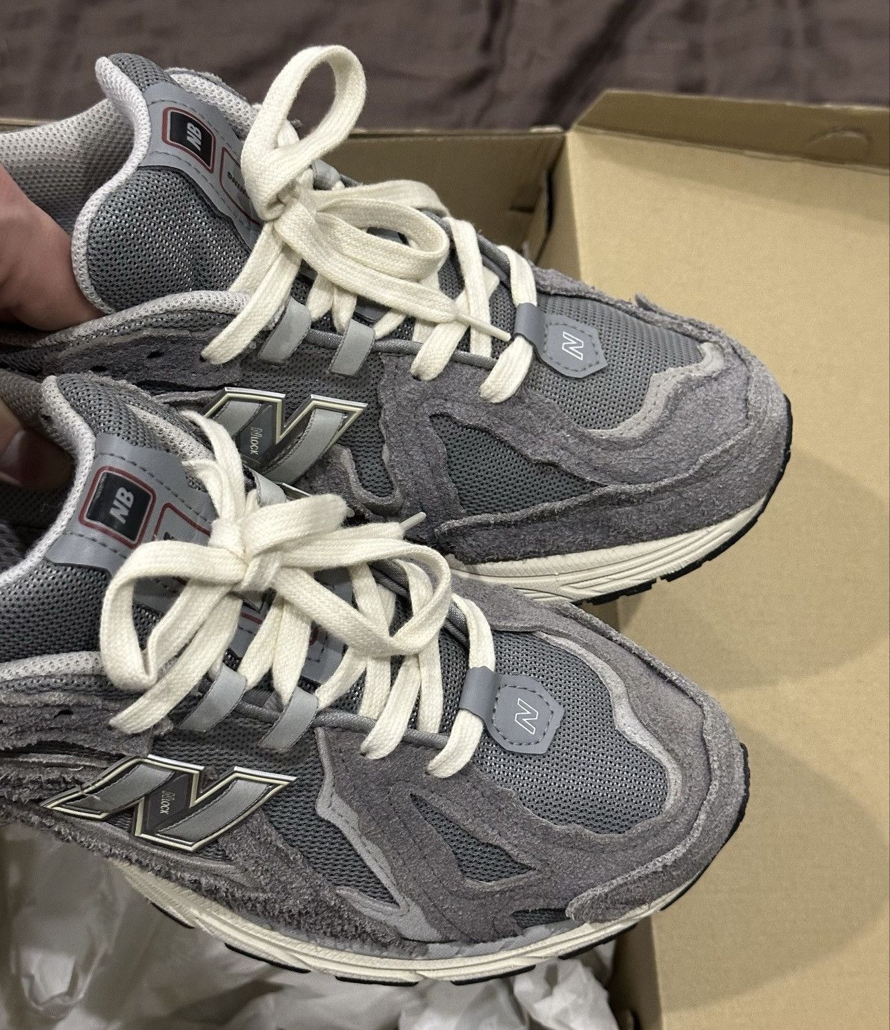 New Balance New Balance 1906D Grey Suede Mesh Sneakers Men Size 11.5 US Size US 11 / EU 44 - 4 Thumbnail