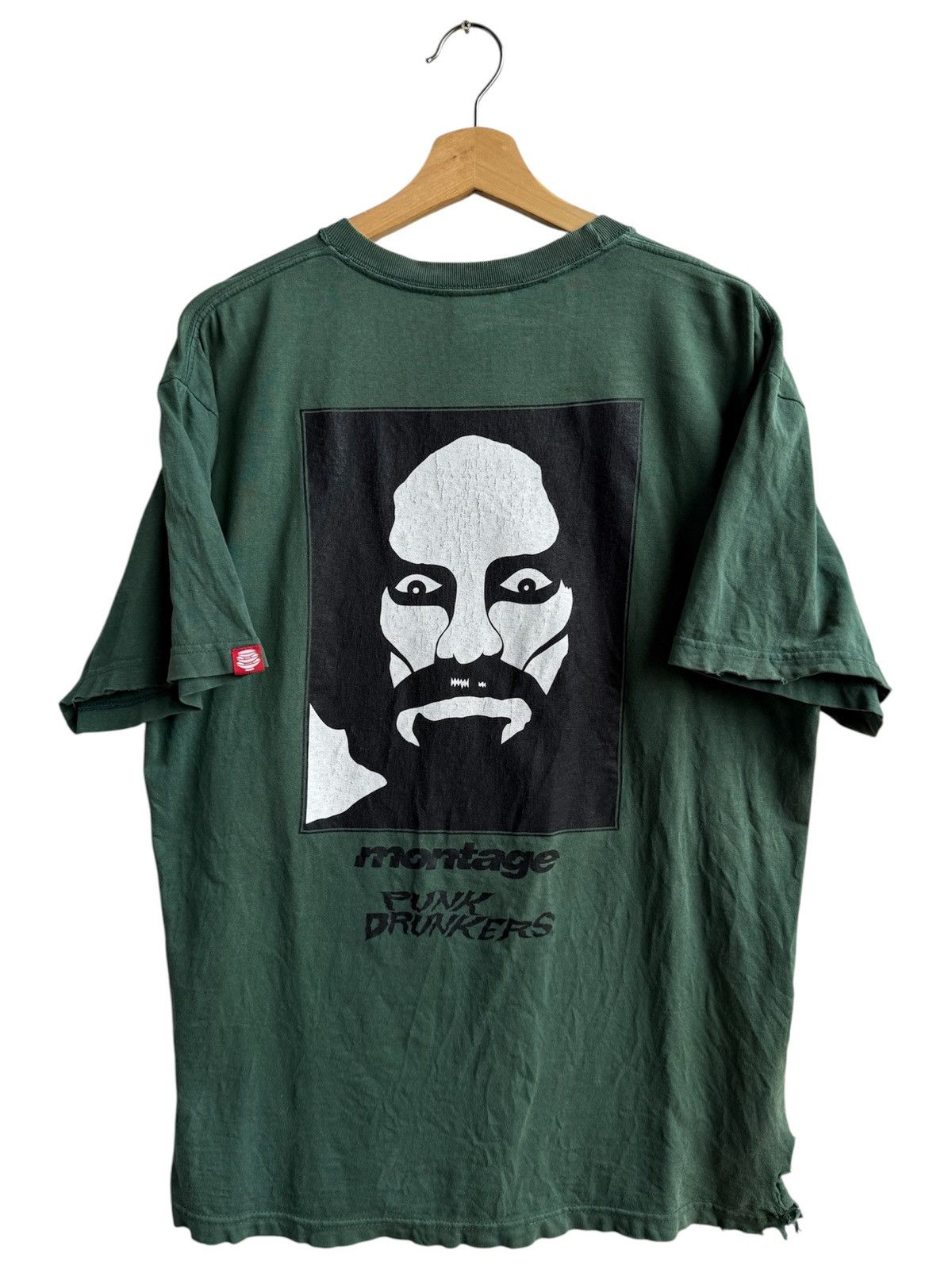 Japanese Brand Vintage Trashed Montage Punk Drunkers tee Size US L / EU 52-54 / 3 - 1 Thumbnail