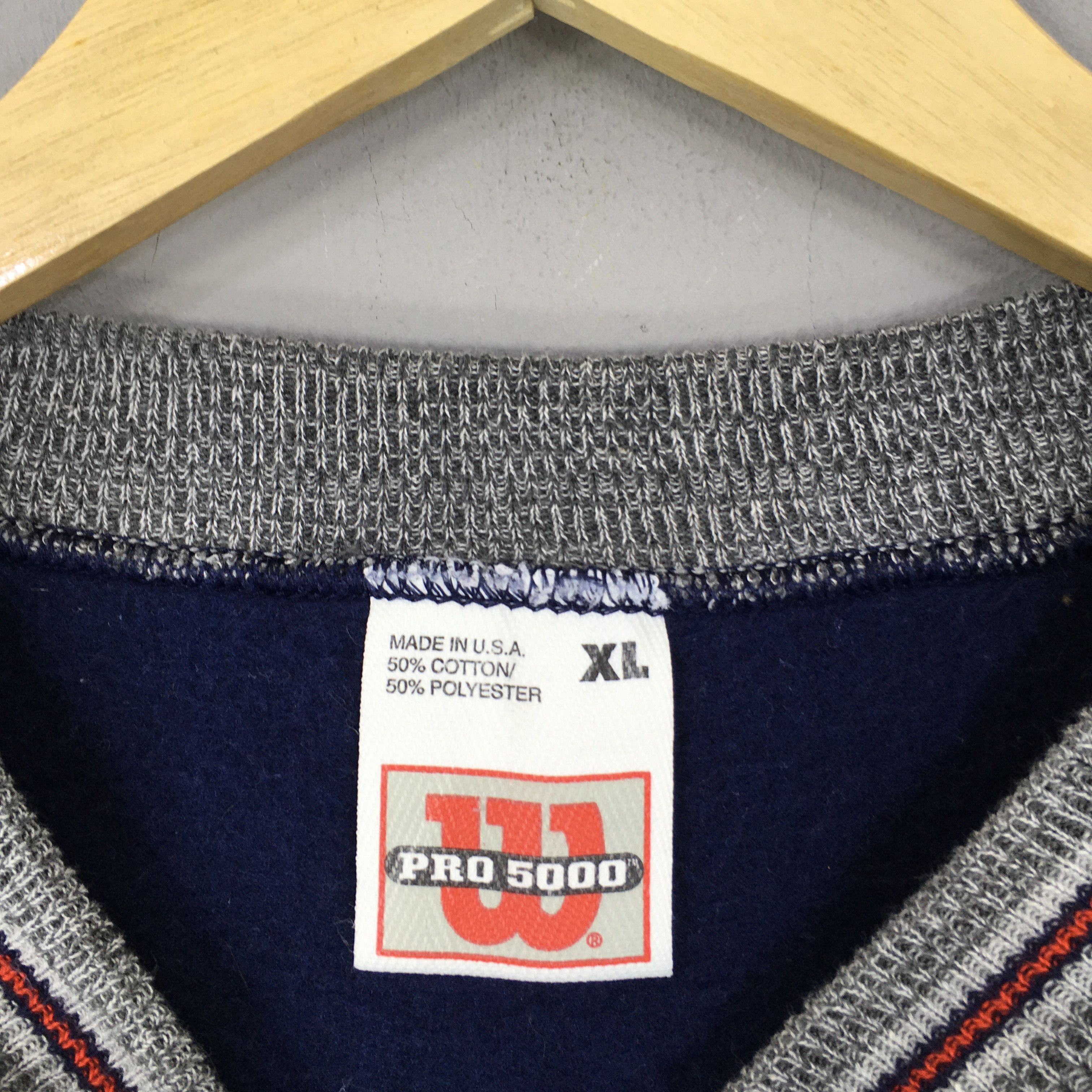 Vintage × Wilson Vintage 90s Wilson Boston Usa Sweatshirt XLarge Size US XL / EU 56 / 4 - 5 Thumbnail