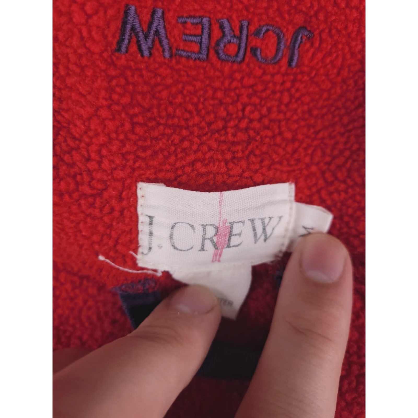 J.Crew J.CREW Robe Mens Medium Red Fleece Polyester Size US M / EU 48-50 / 2 - 4 Thumbnail