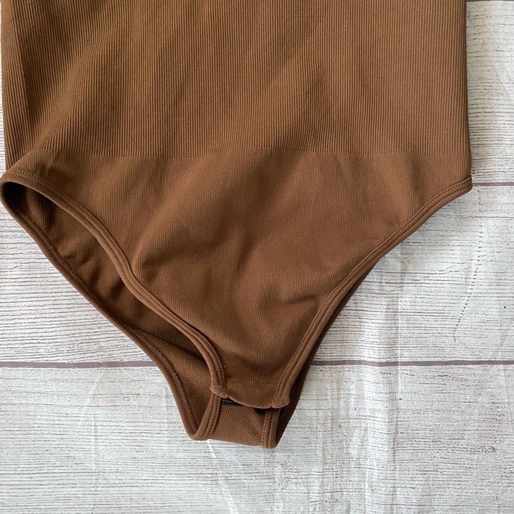 Other Women S scoopneck bodycon Longsleeve body suit w/snap closur Size S / US 4 / IT 40 - 2 Thumbnail