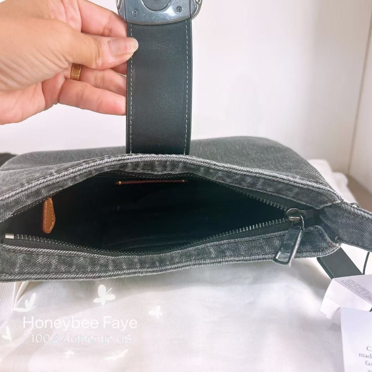 Coach Eliza Shoulder Bag In Signature Denim CAK45 Size ONE SIZE - 6 Thumbnail