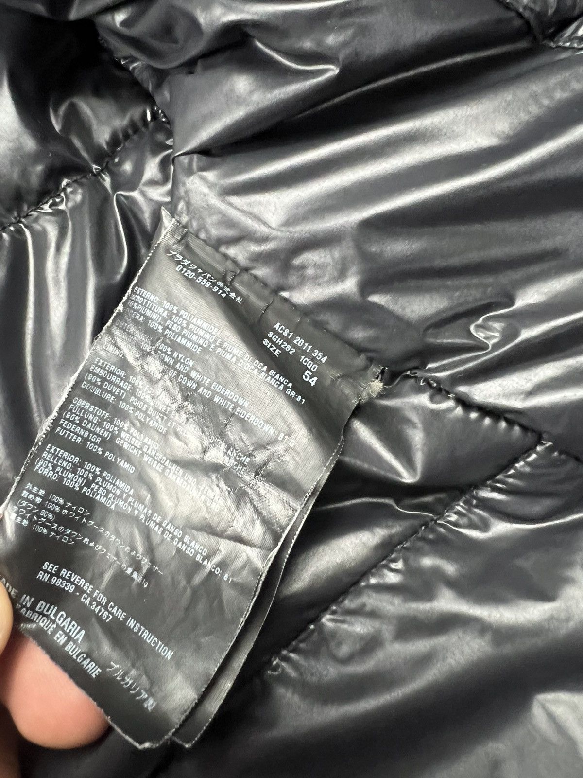 Prada PRADA MADE IN ITALY OPTI Down Vest Black Nylon Luxury Size US L / EU 52-54 / 3 - 9 Thumbnail