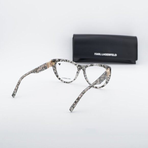 Karl Lagerfeld Karl Lagerfeld KL6133 062 Eyeglasses Textured Grey 54mm Size ONE SIZE - 10 Thumbnail
