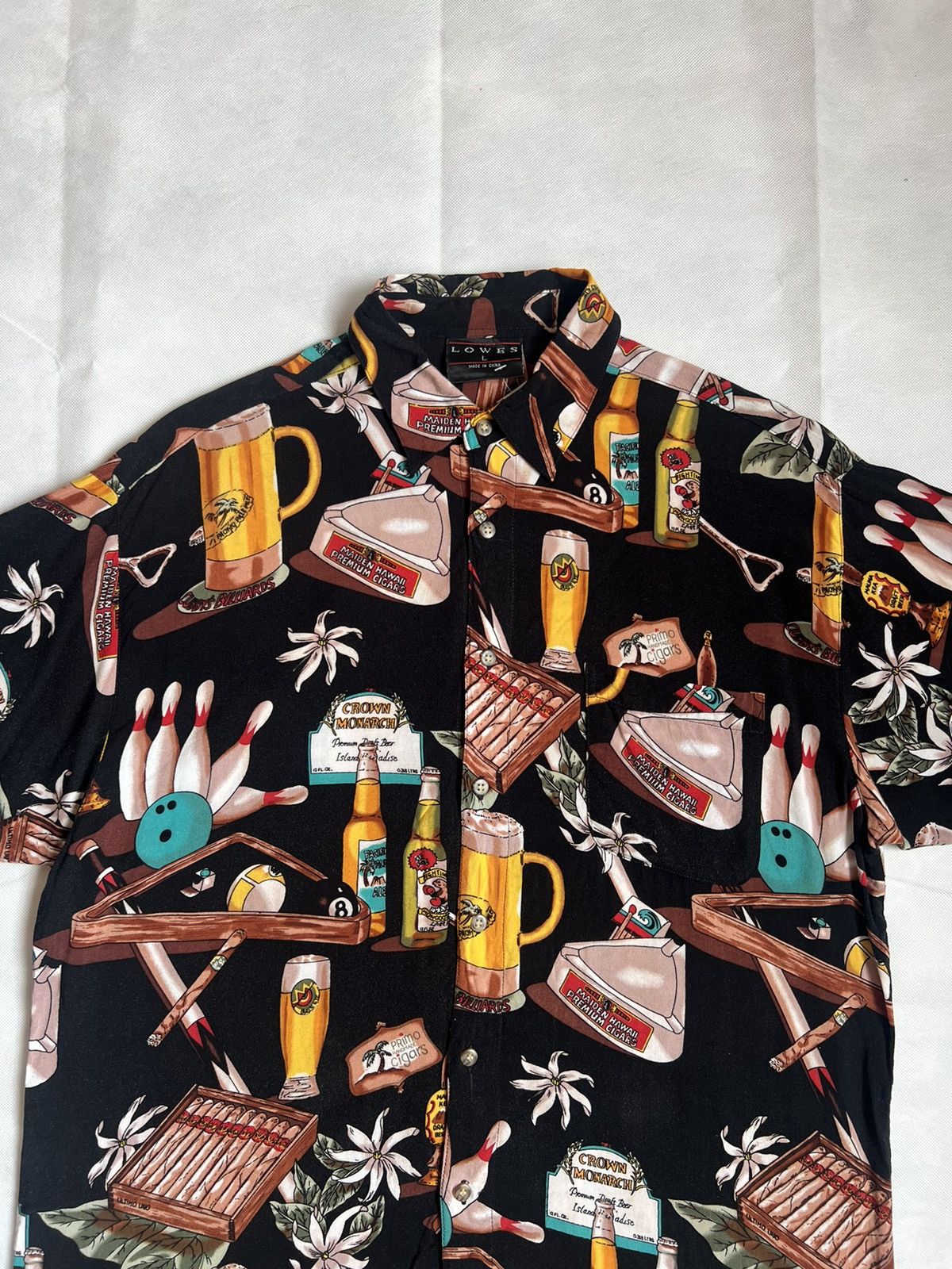 Japanese Brand Vintage Lowes Hawaiian Tropical Bowling In Paradise Shirt Size US L / EU 52-54 / 3 - 10 Thumbnail