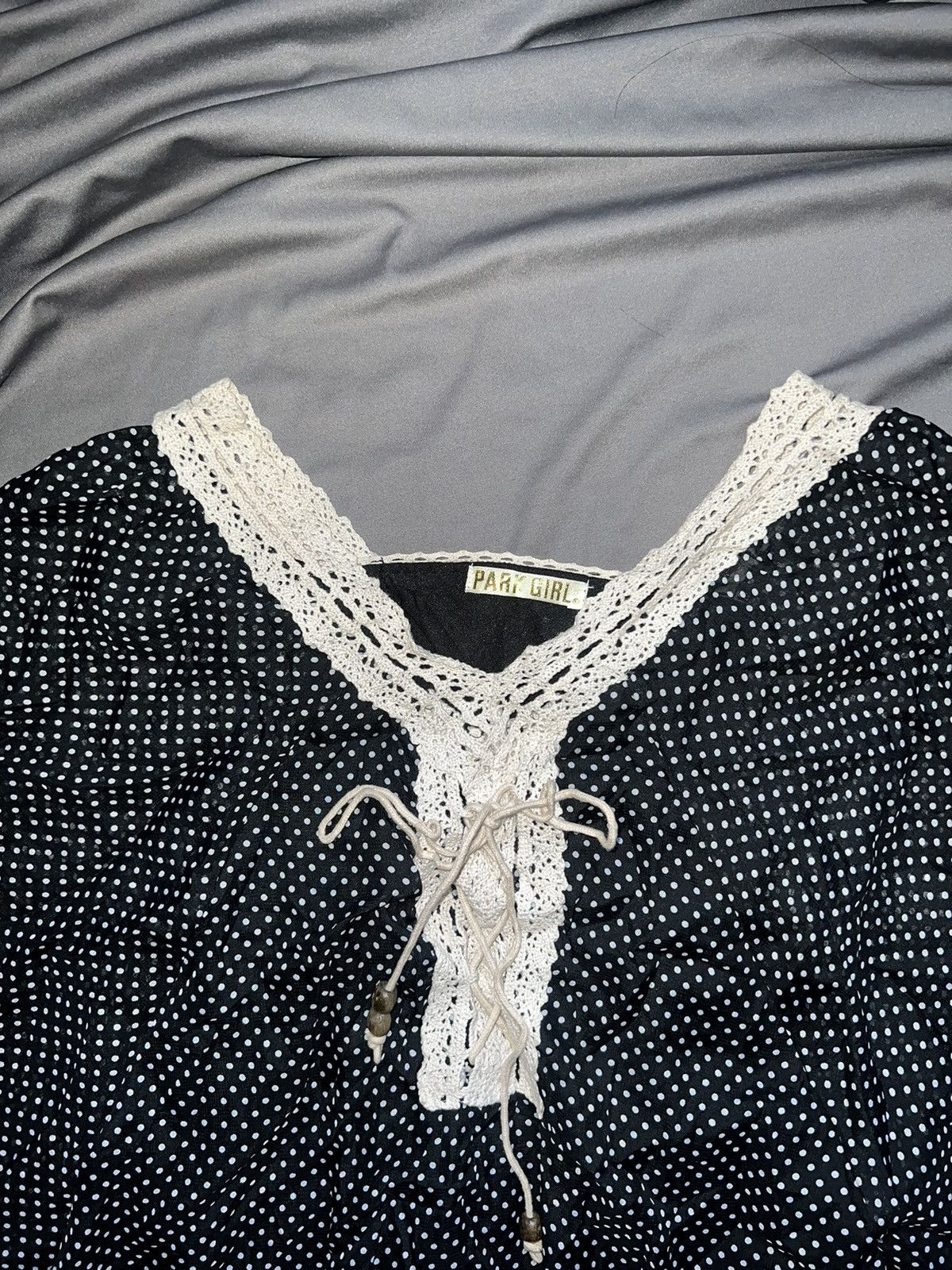 Japanese Brand PARK GIRL polka dot batwing top ➕🎀 Size M / US 6-8 / IT 42-44 - 7 Thumbnail