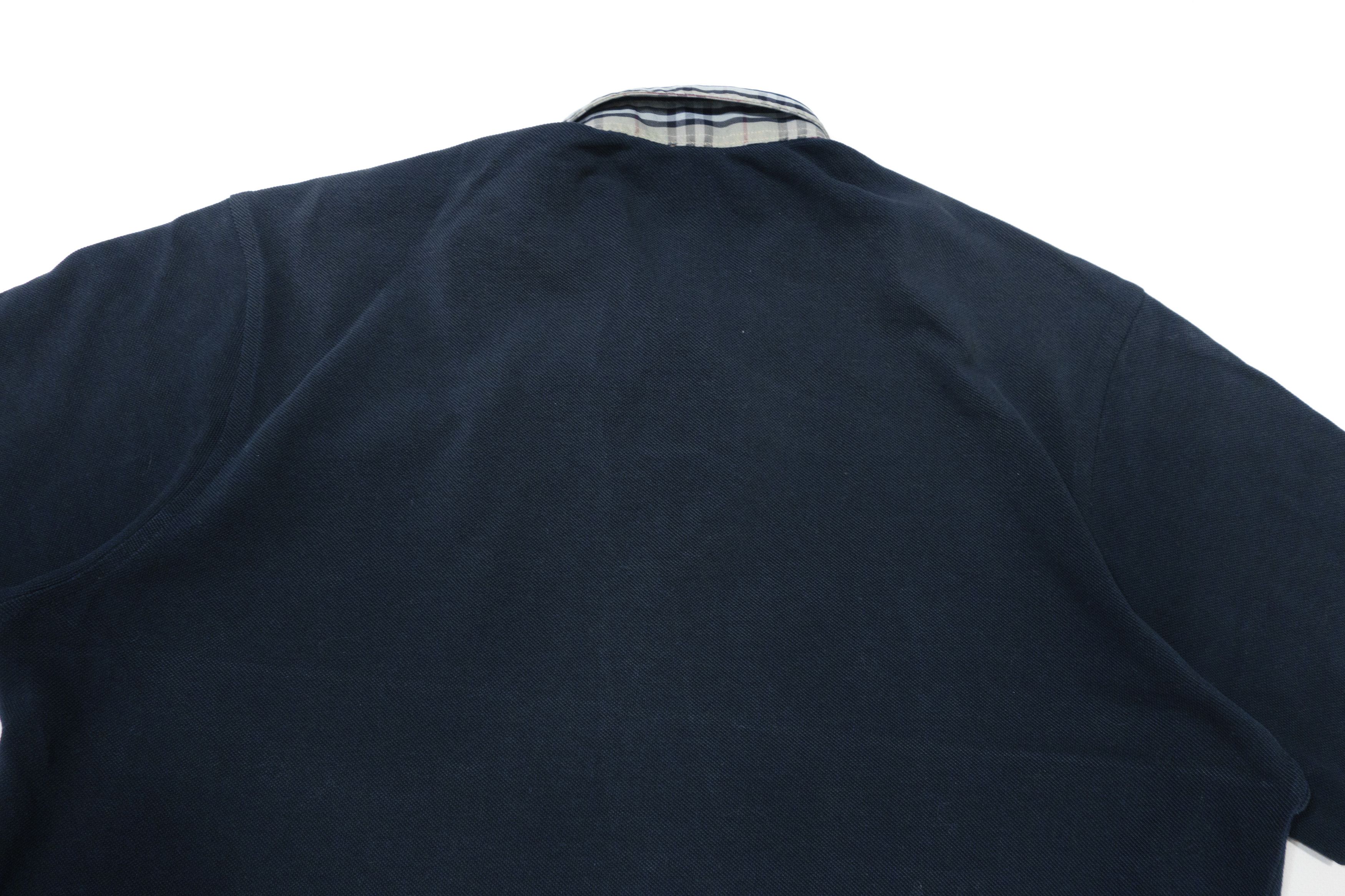 Burberry 00s Nova Check Collar Polo Shirt Vintage Size US XL / EU 56 / 4 - 4 Thumbnail